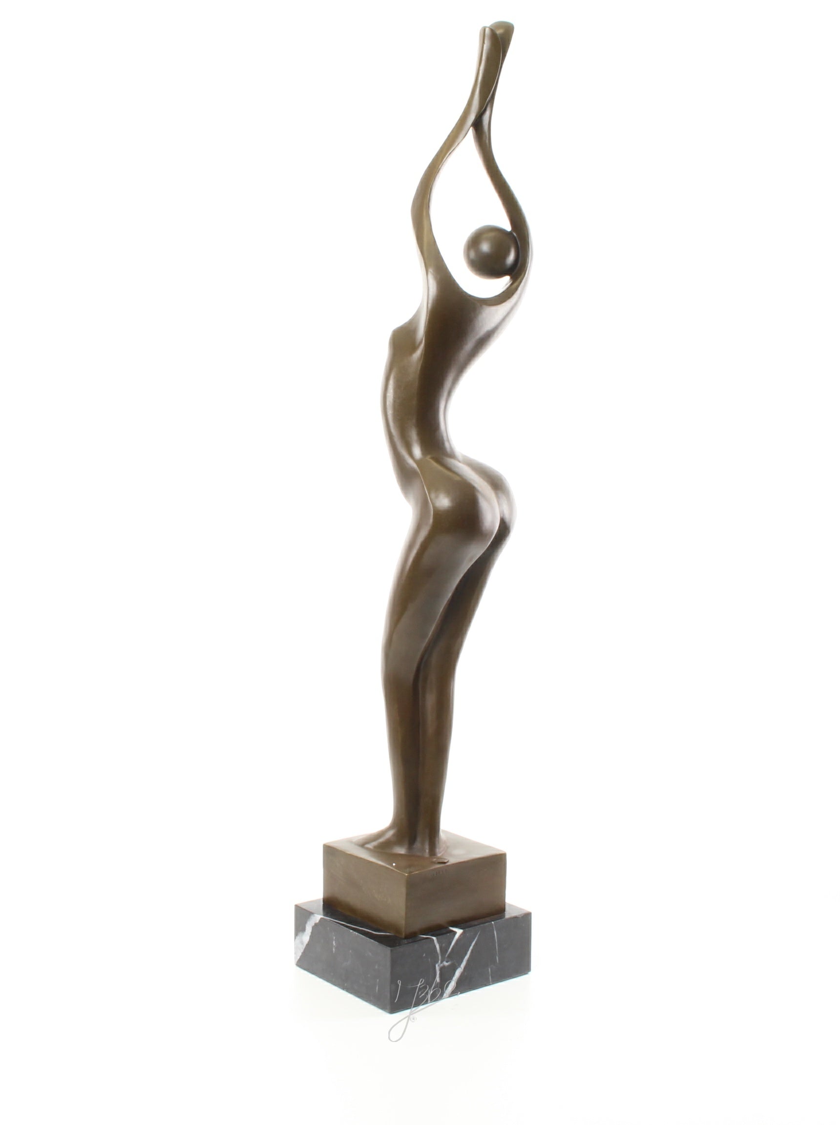 Bronzen naakt vrouwenfiguur – modern sculptuur