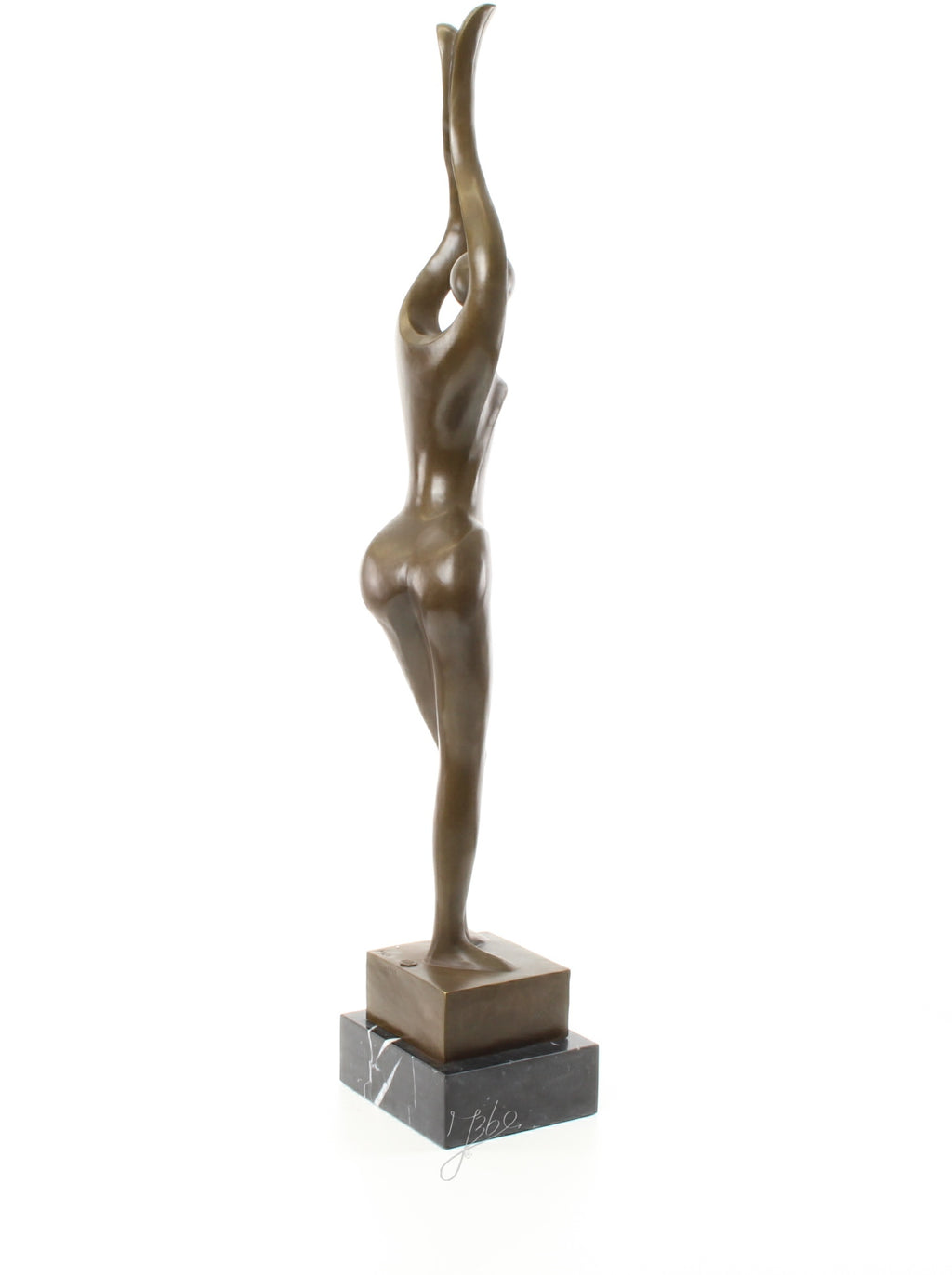 Bronzen naakt vrouwenfiguur – modern sculptuur