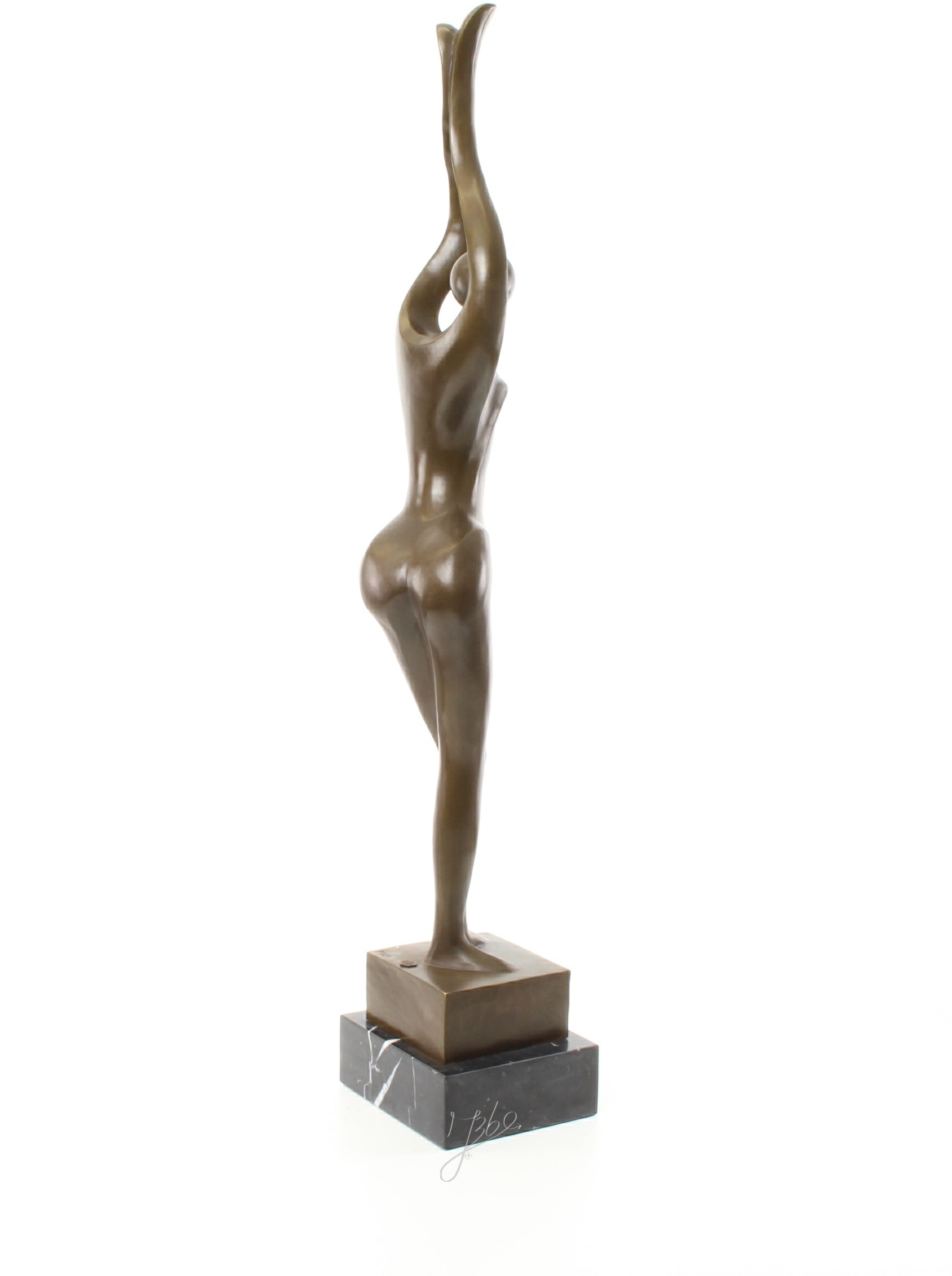 Bronzen naakt vrouwenfiguur – modern sculptuur