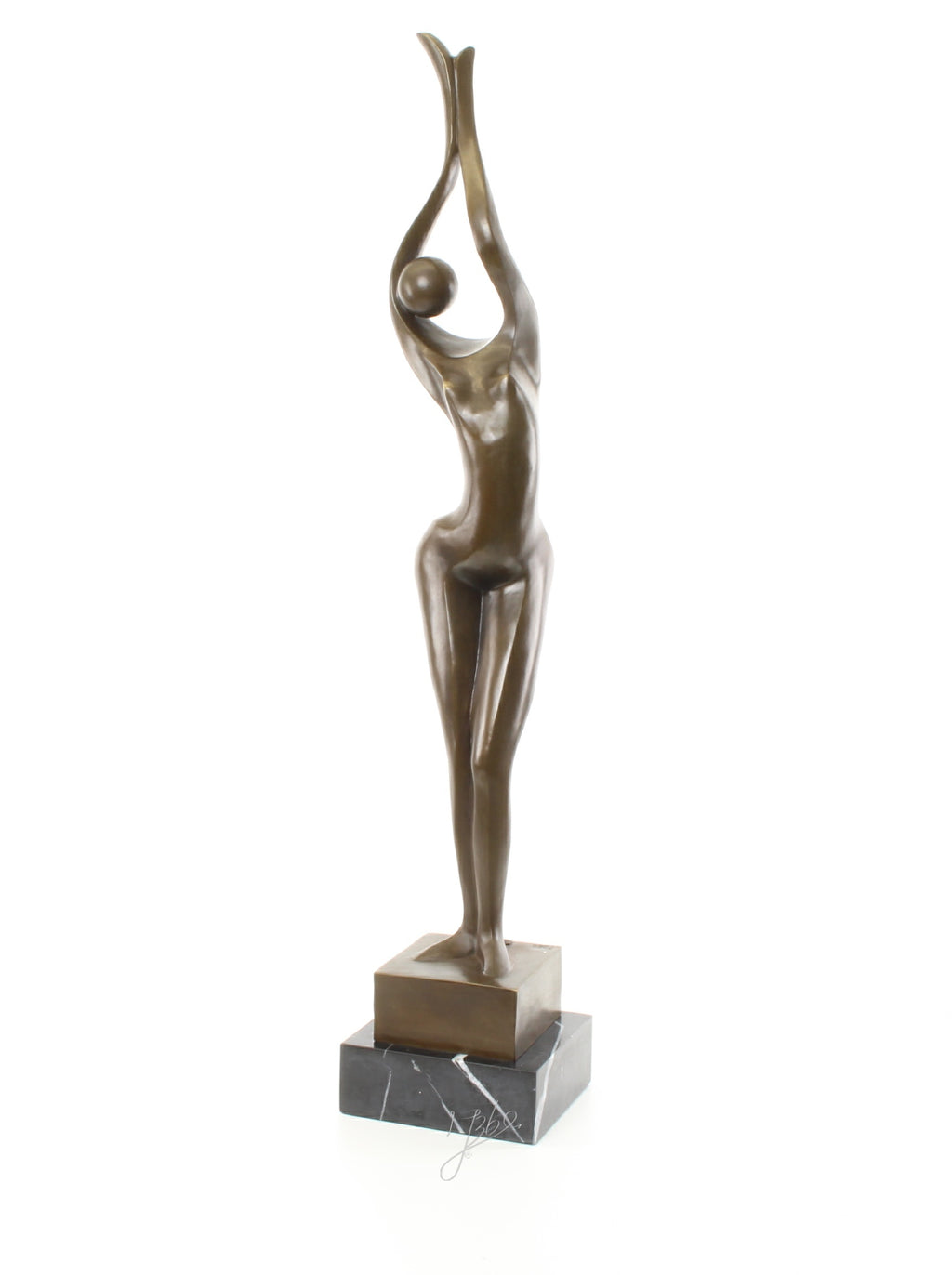 Bronzen naakt vrouwenfiguur – modern sculptuur