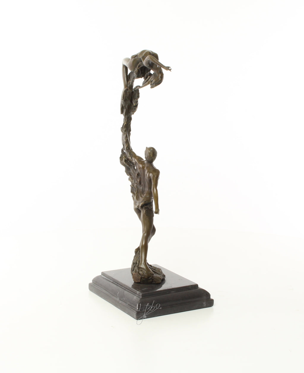 Bronzen sculptuur jong stel – romantisch
