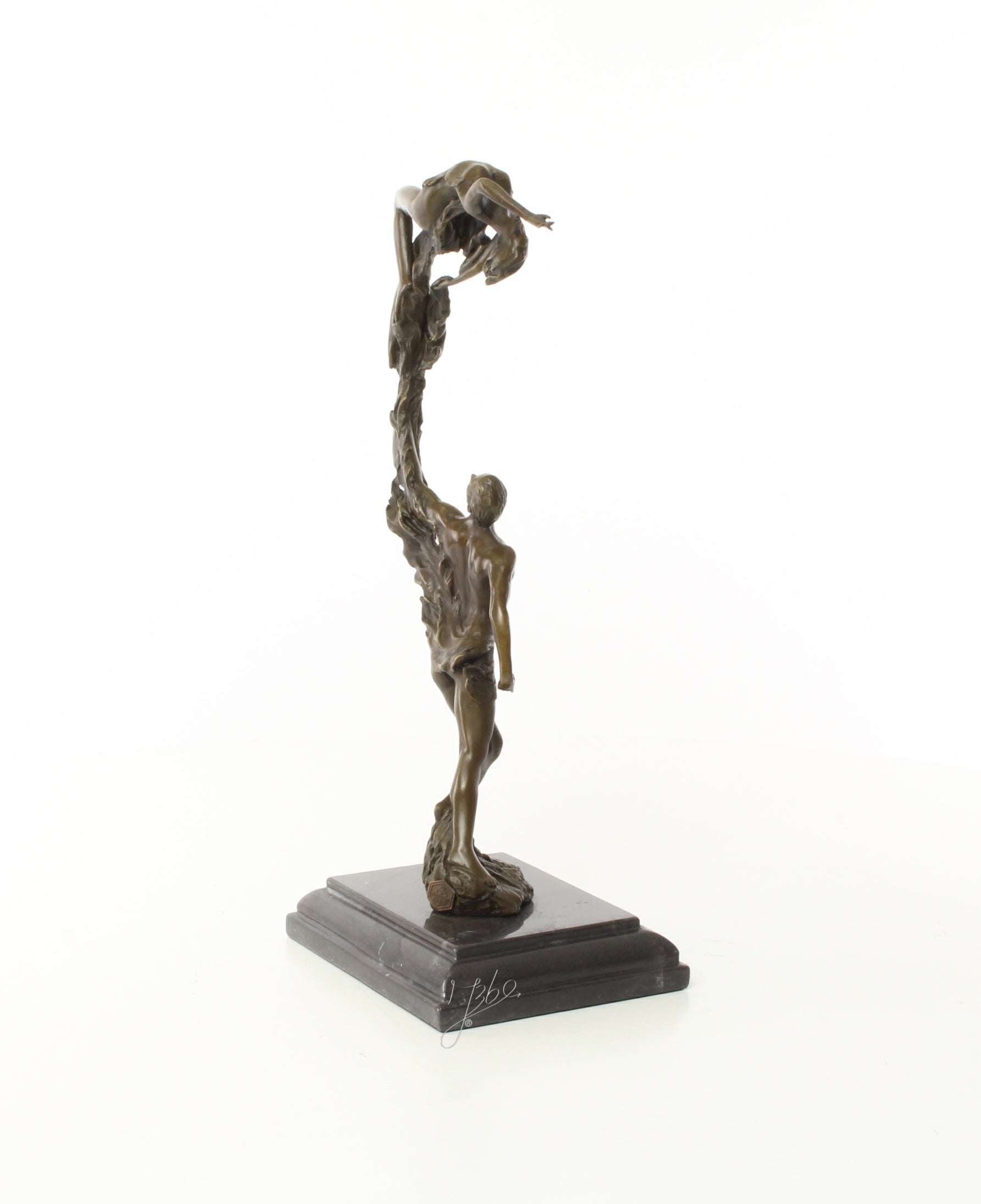 Bronzen sculptuur jong stel – romantisch