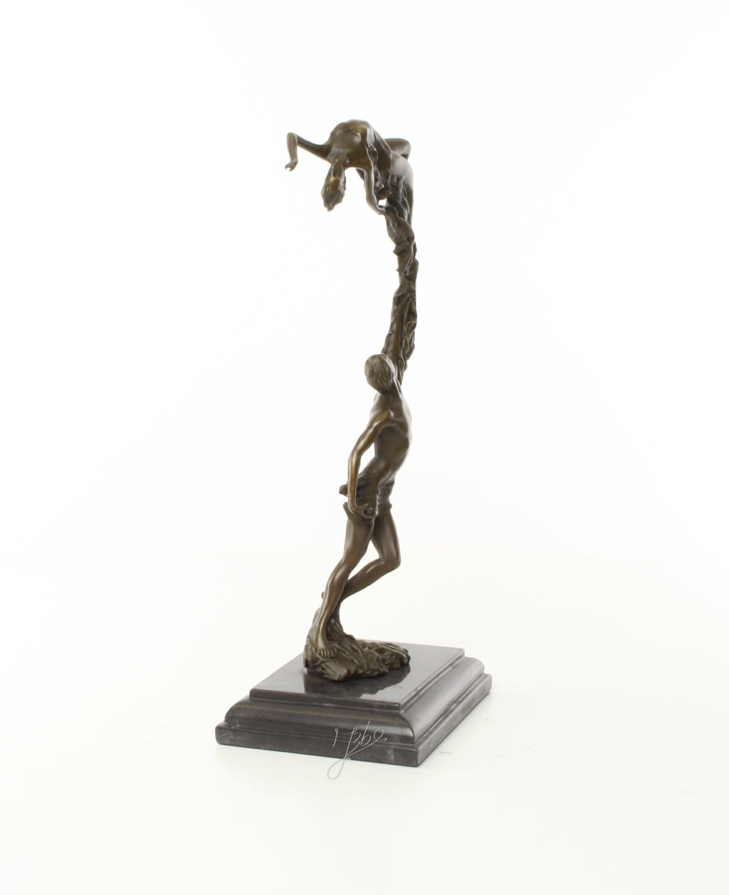 Bronzen sculptuur jong stel – romantisch