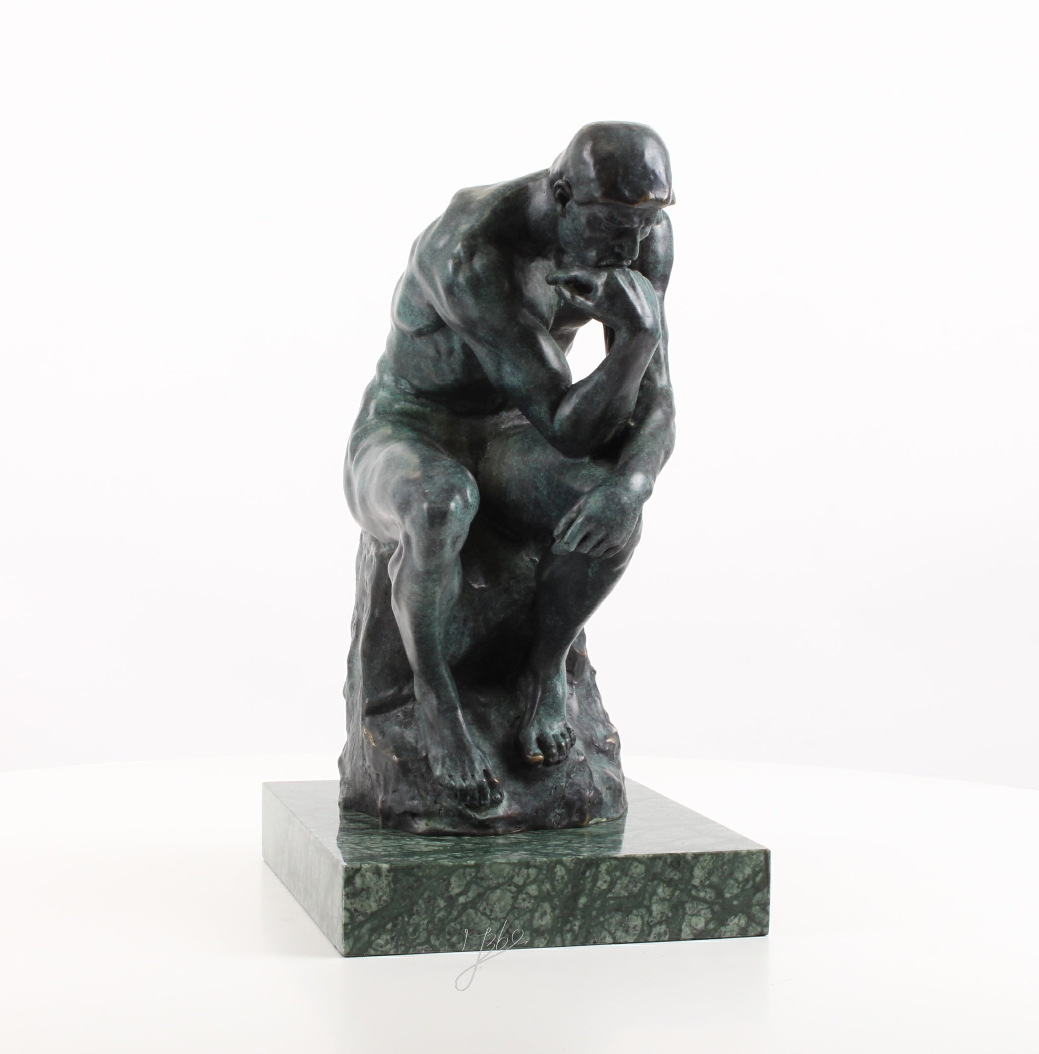 Bronzen De Denker sculptuur