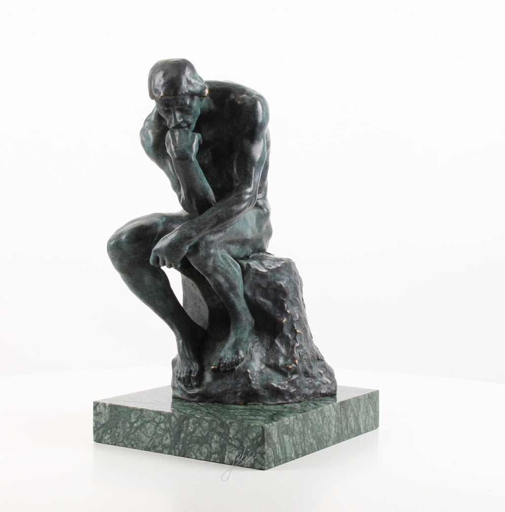 Bronzen De Denker sculptuur