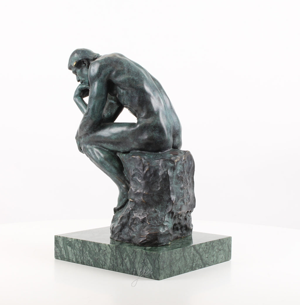Bronzen De Denker sculptuur