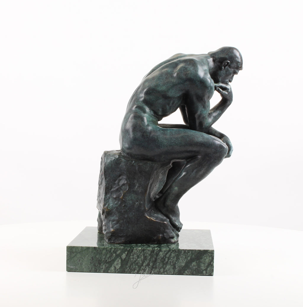 Bronzen De Denker sculptuur