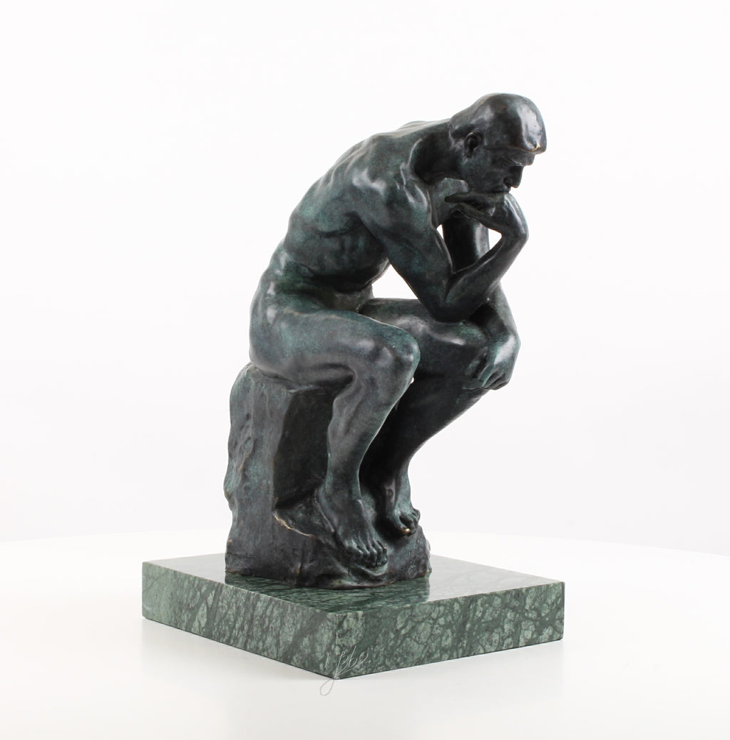 Bronzen De Denker sculptuur