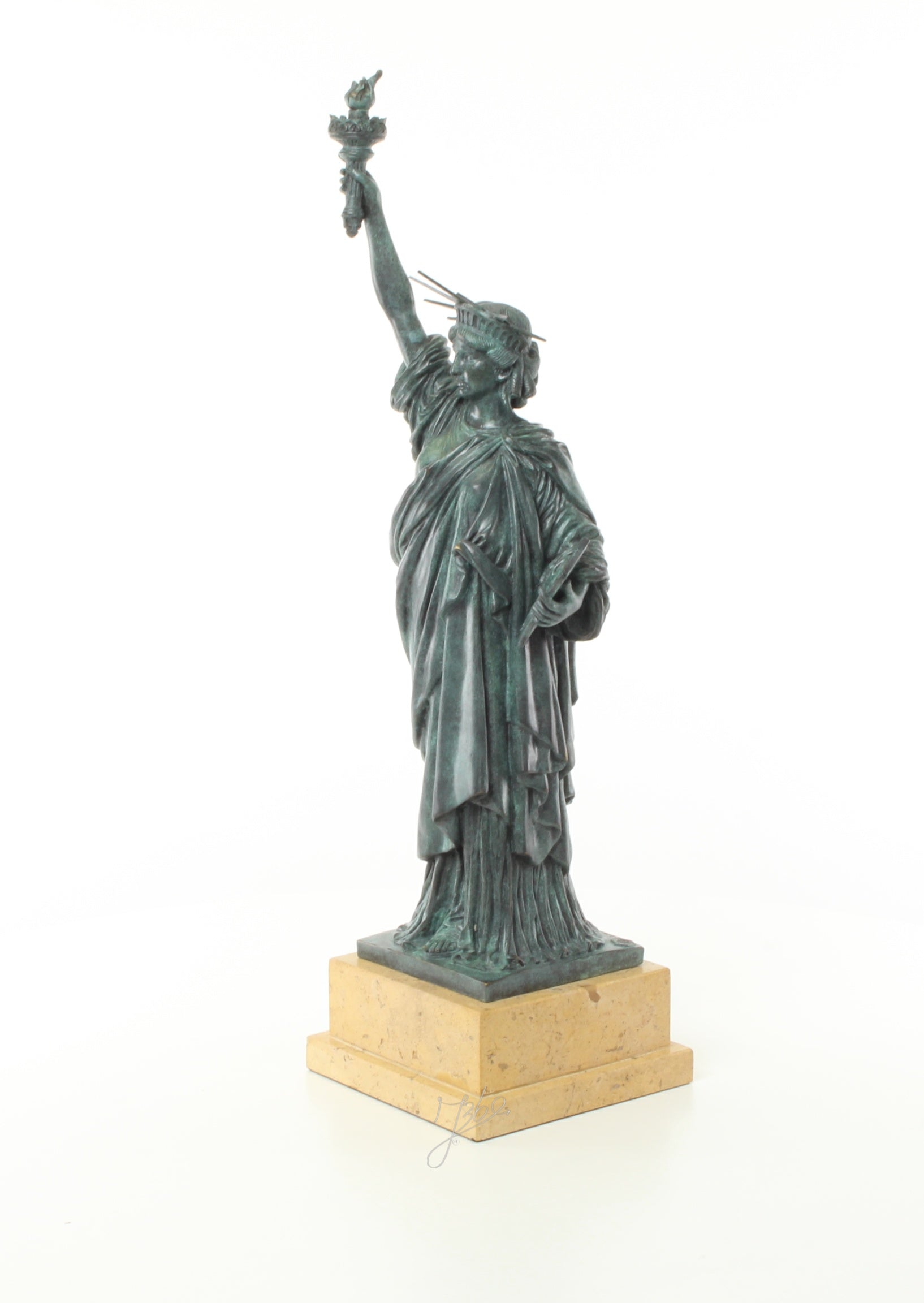 Vrijheidsbeeld – Brons sculptuur op sokkel 61,5 cm