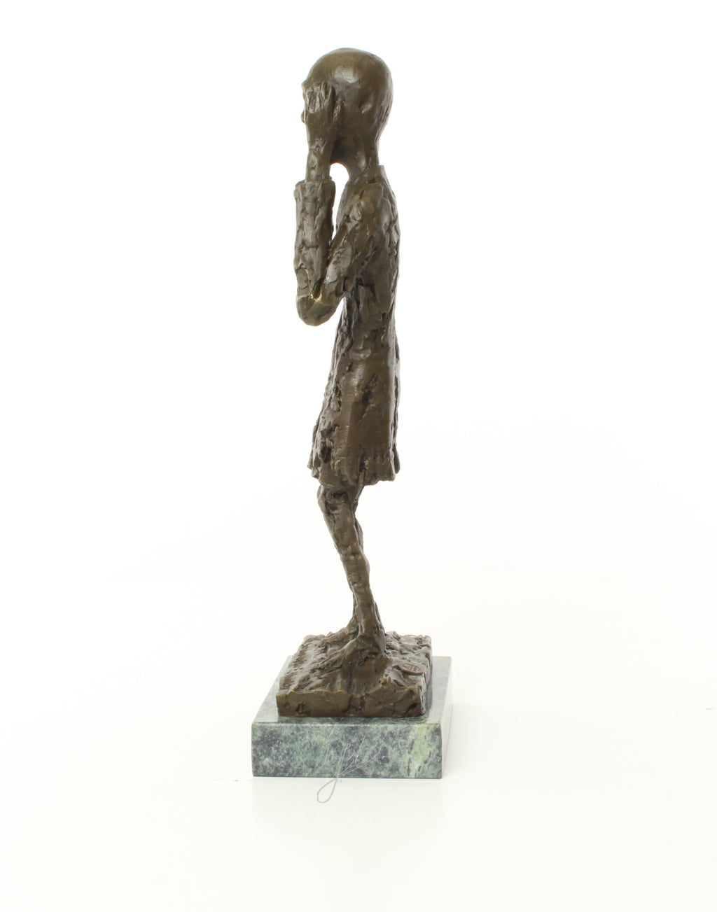 De Schreeuw – Brons sculptuur op sokkel 38,2 cm