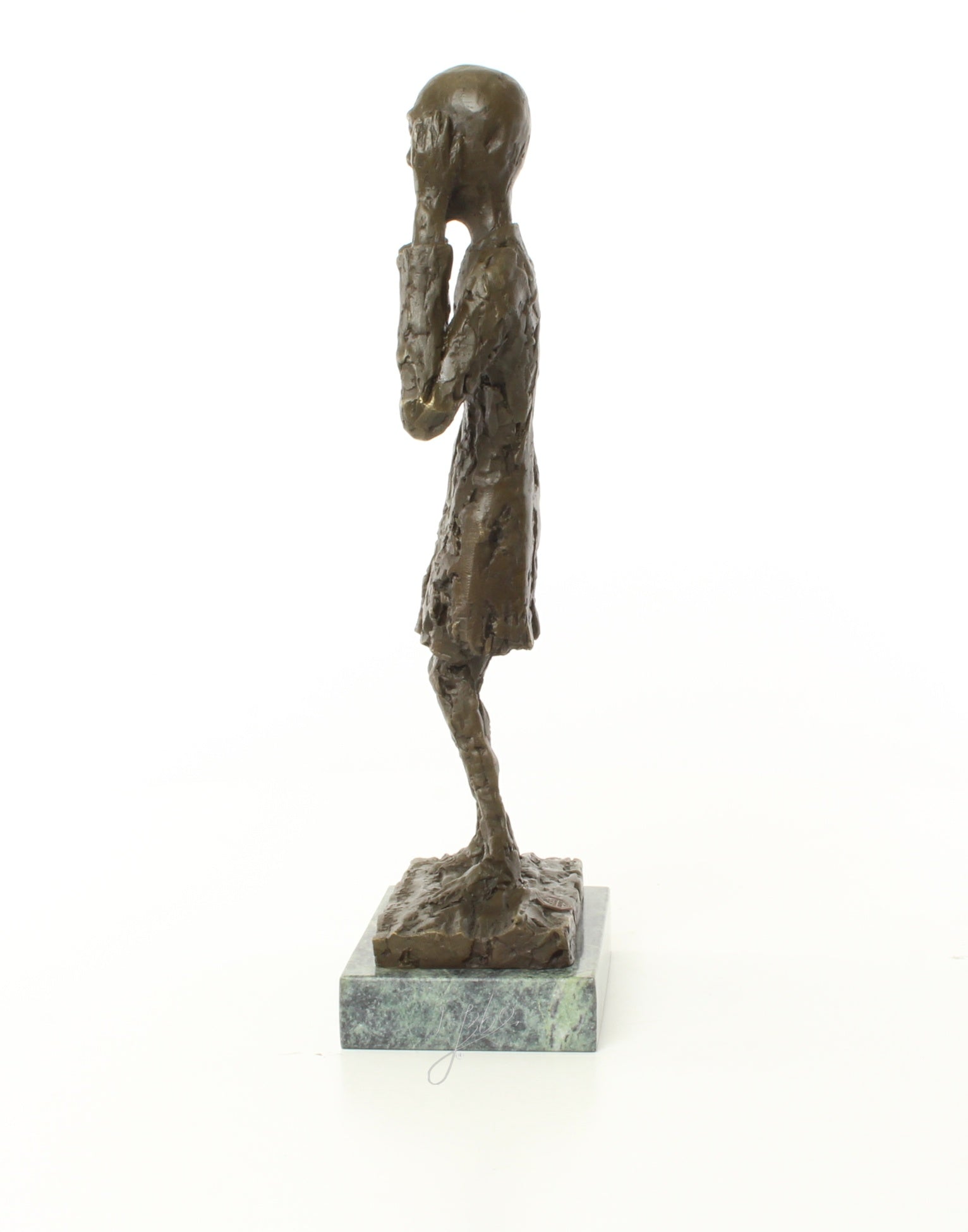 De Schreeuw – Brons sculptuur op sokkel 38,2 cm