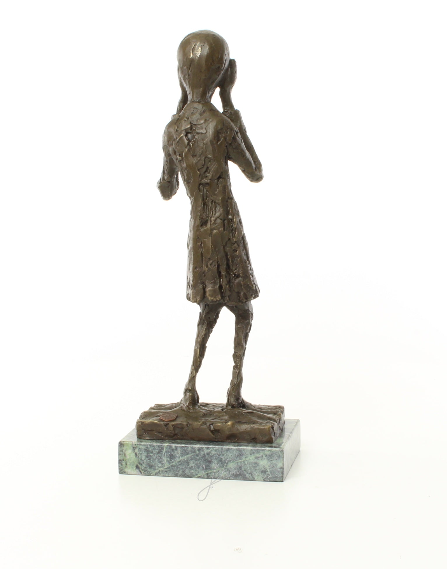 De Schreeuw – Brons sculptuur op sokkel 38,2 cm
