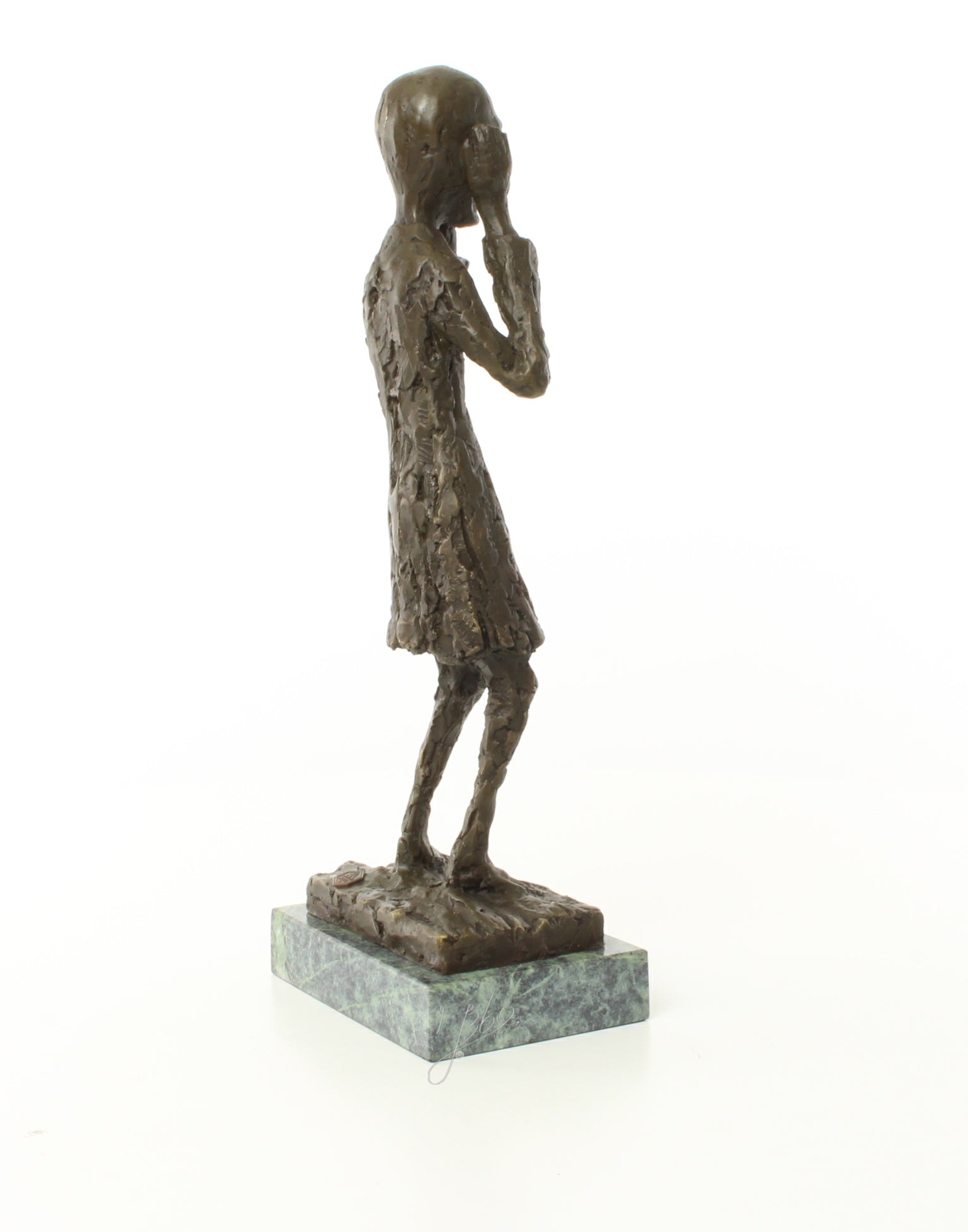 De Schreeuw – Brons sculptuur op sokkel 38,2 cm