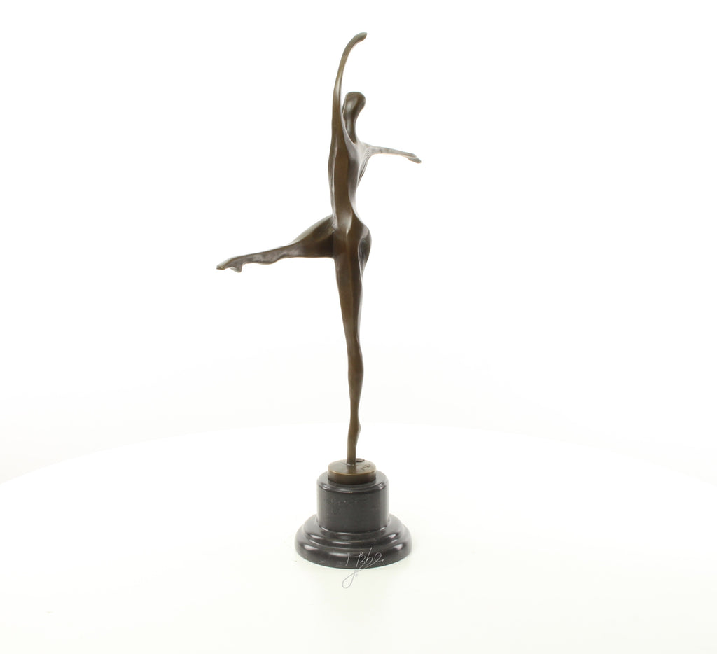 Dansende vrouw – Brons sculptuur op sokkel 56,9 cm