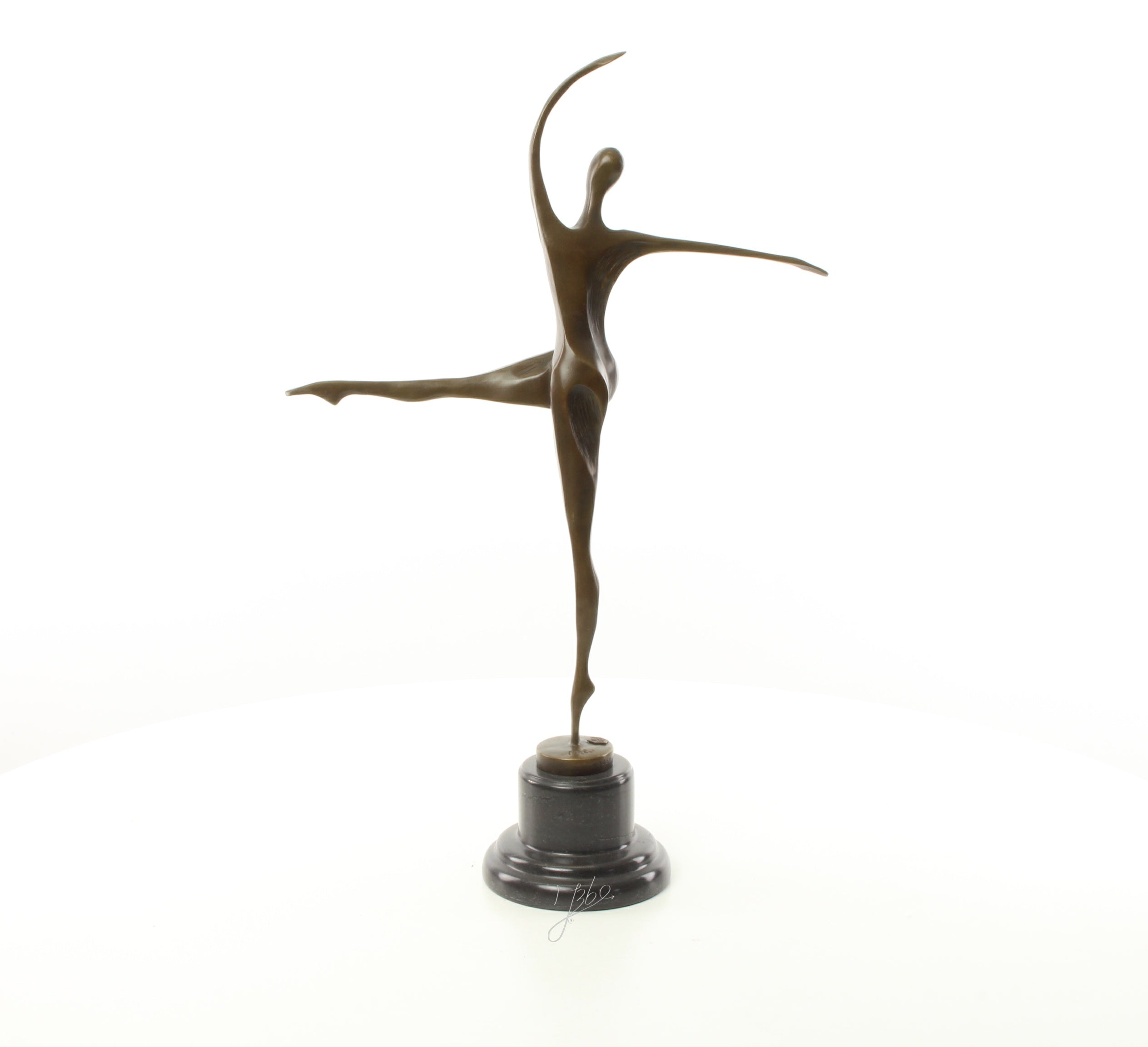 Dansende vrouw – Brons sculptuur op sokkel 56,9 cm