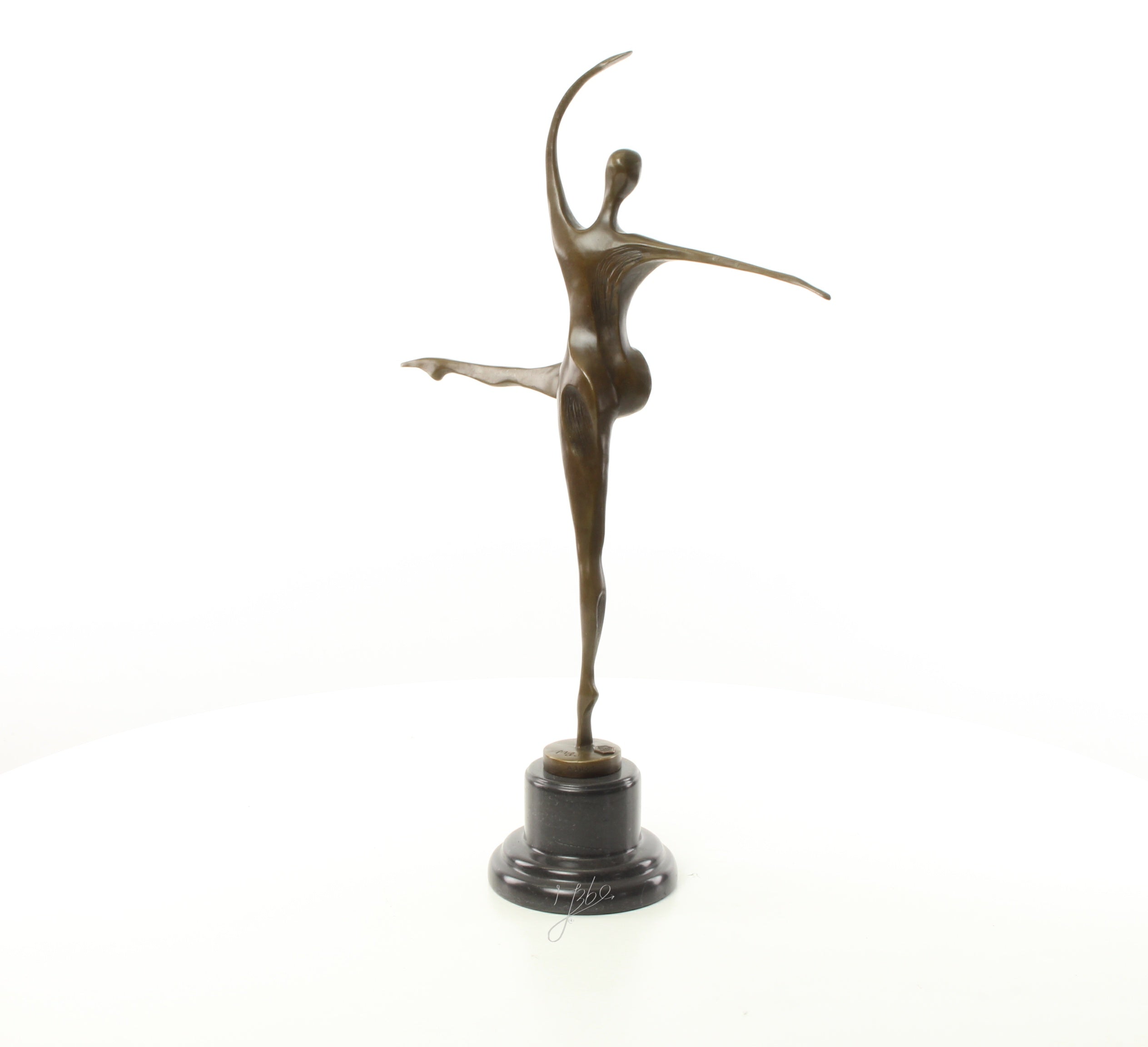Dansende vrouw – Brons sculptuur op sokkel 56,9 cm