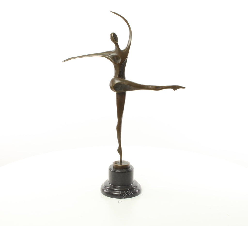 Dansende vrouw – Brons sculptuur op sokkel 56,9 cm