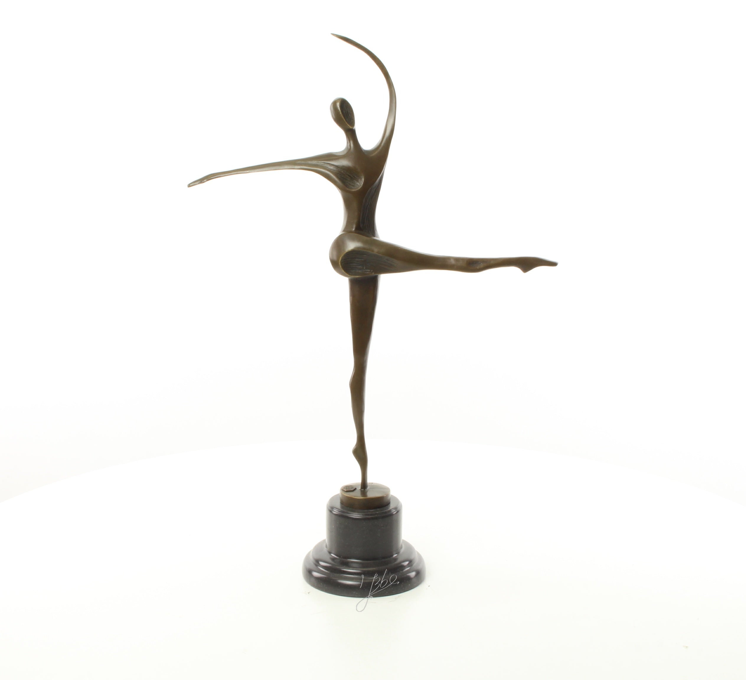 Dansende vrouw – Brons sculptuur op sokkel 56,9 cm
