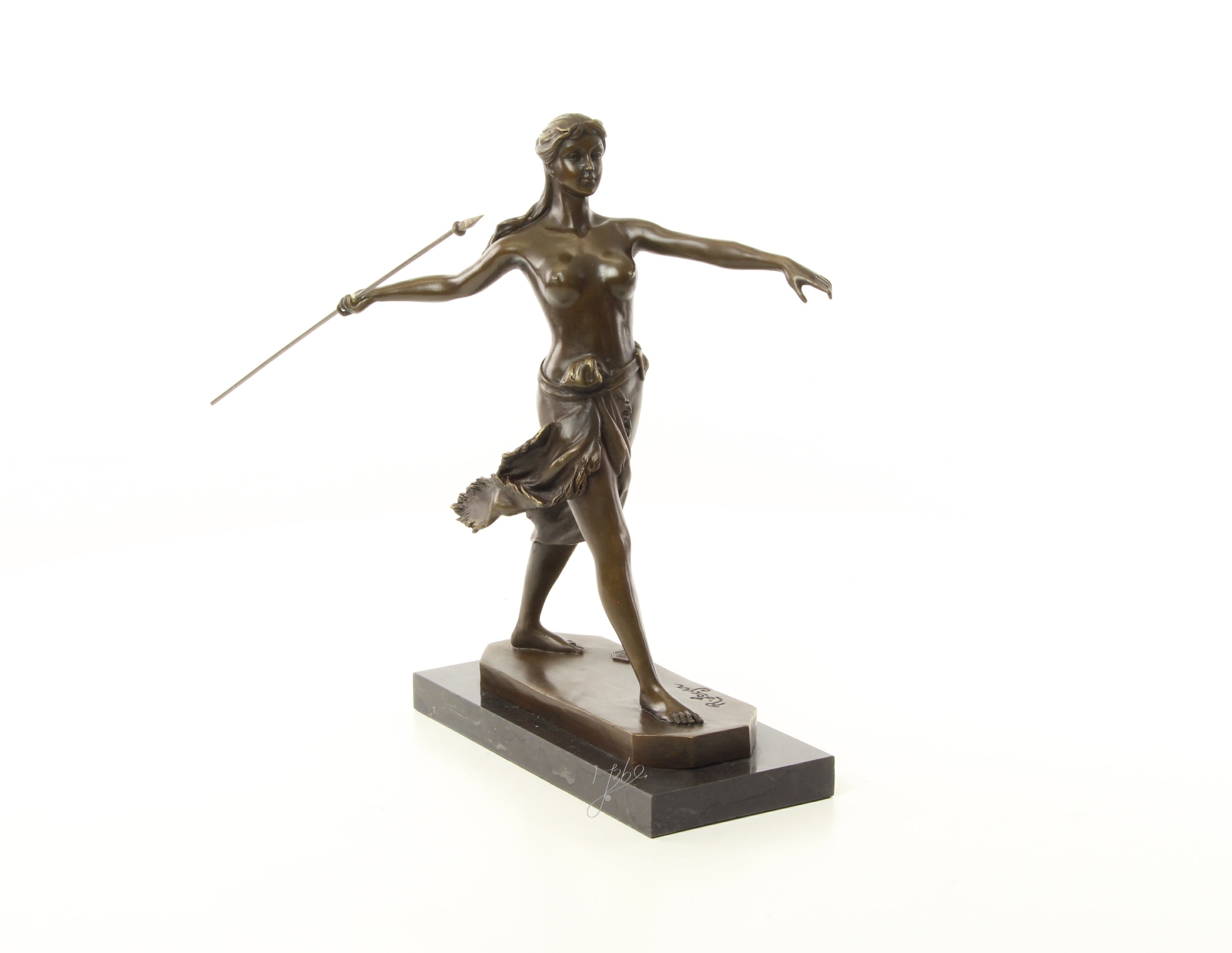 Amazone krijger – Brons sculptuur op sokkel 29,6 cm