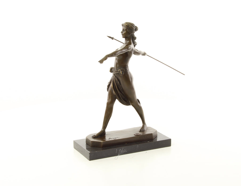 Amazone krijger – Brons sculptuur op sokkel 29,6 cm