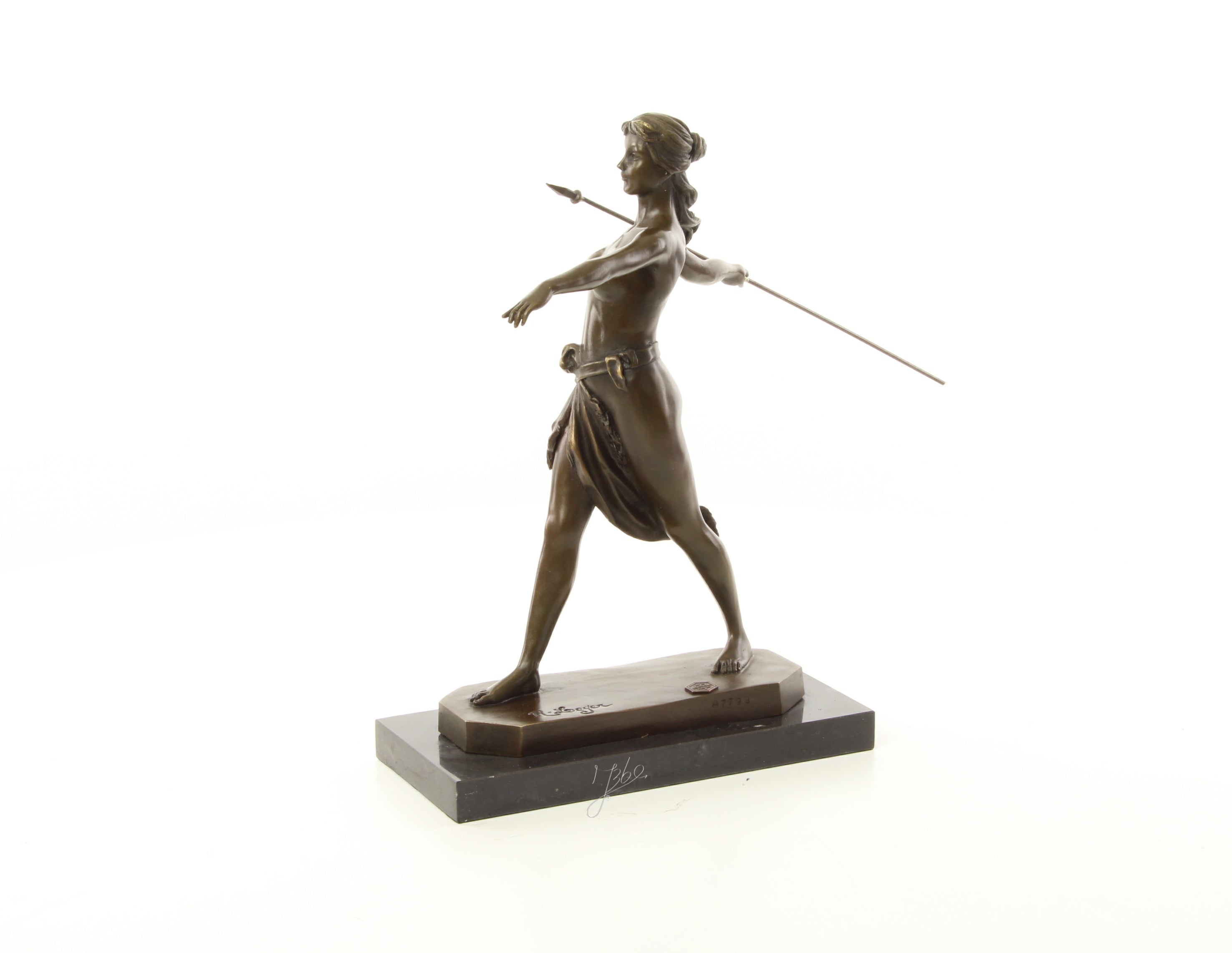 Amazone krijger – Brons sculptuur op sokkel 29,6 cm