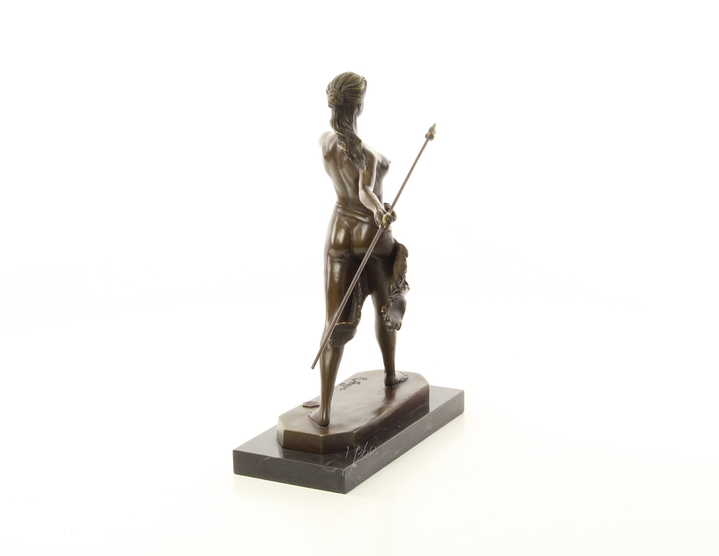 Amazone krijger – Brons sculptuur op sokkel 29,6 cm