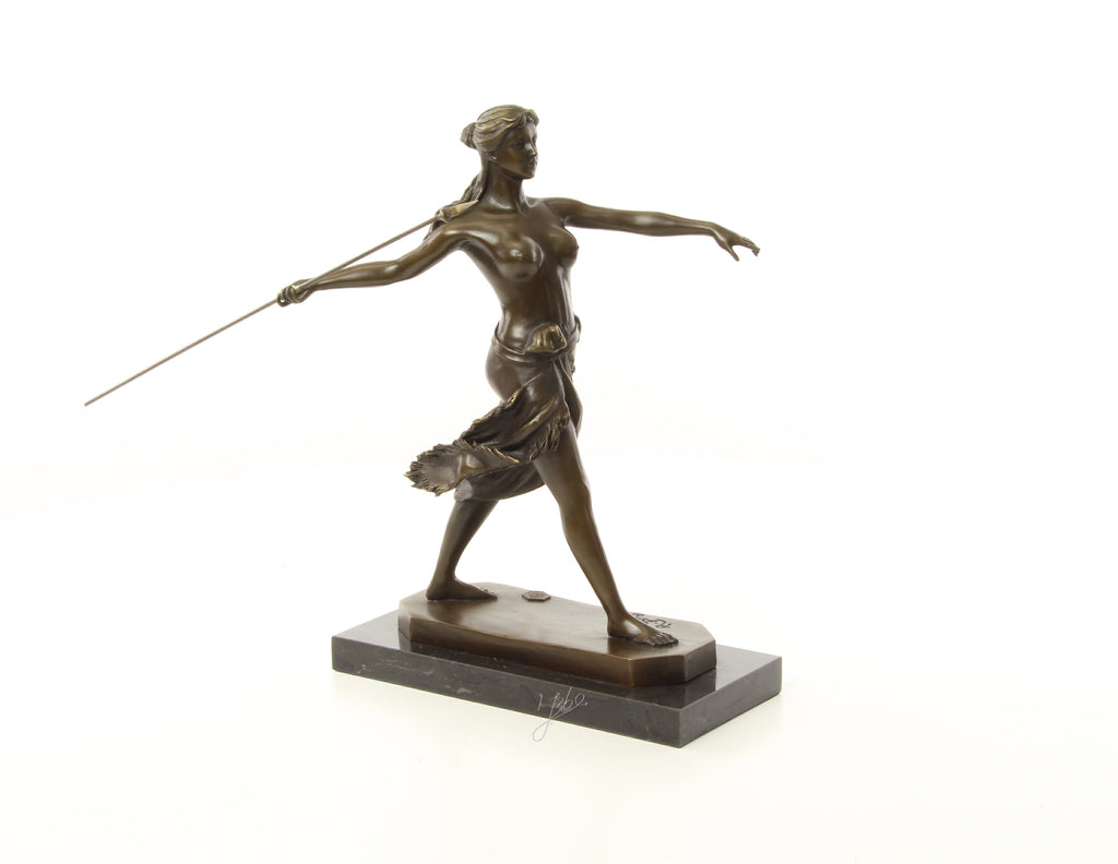 Amazone krijger – Brons sculptuur op sokkel 29,6 cm