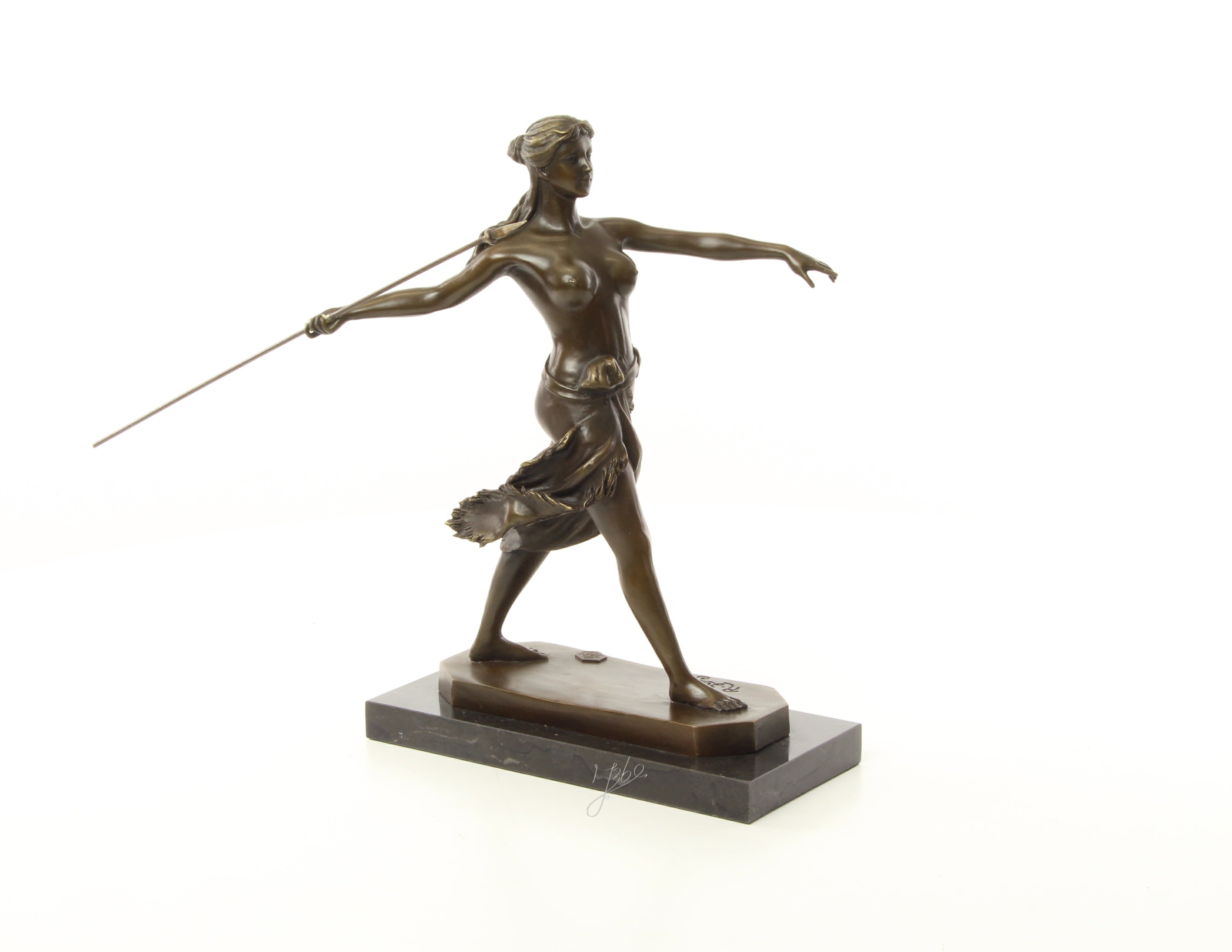 Amazone krijger – Brons sculptuur op sokkel 29,6 cm