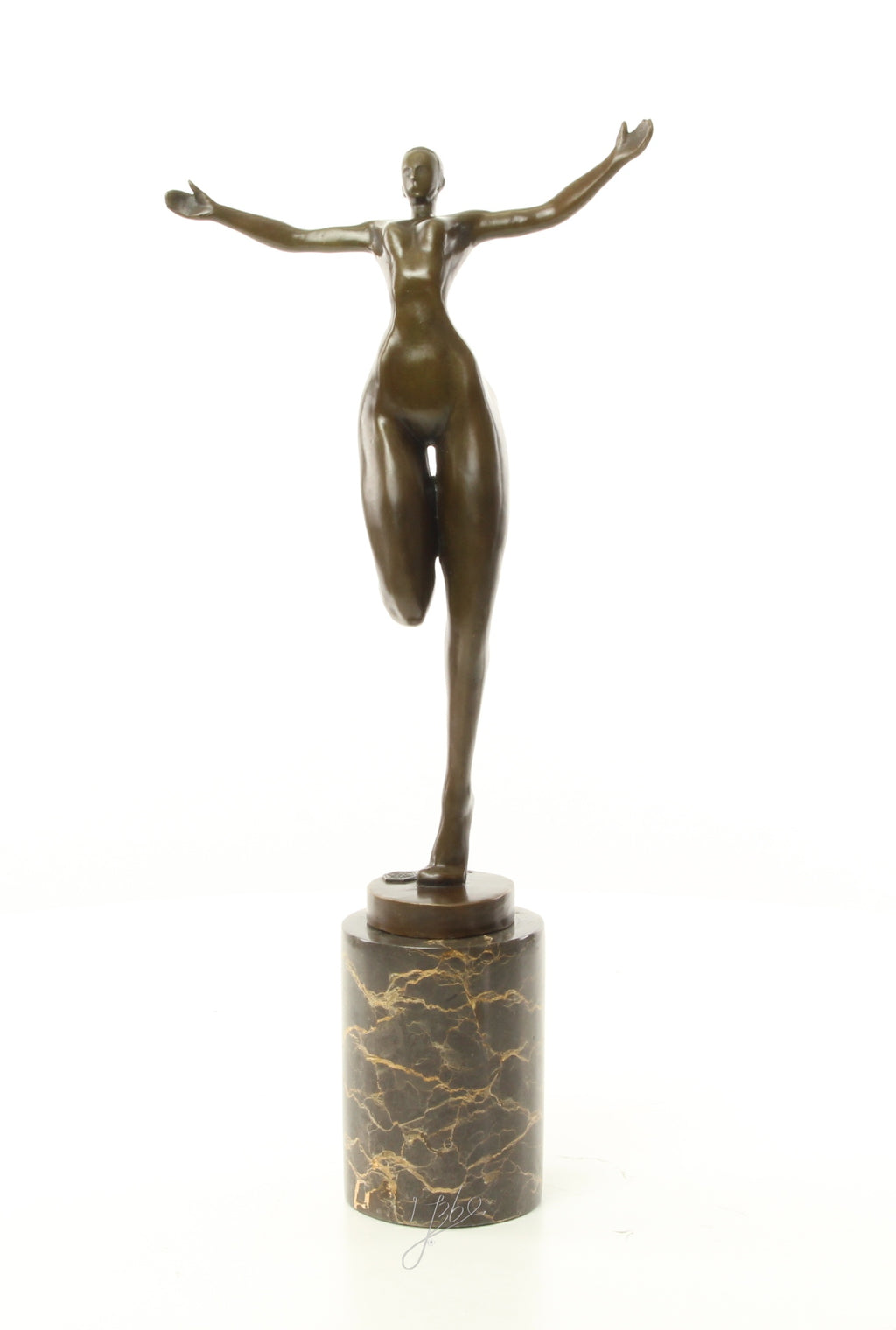 Danseres – Brons sculptuur op sokkel 42,3 cm