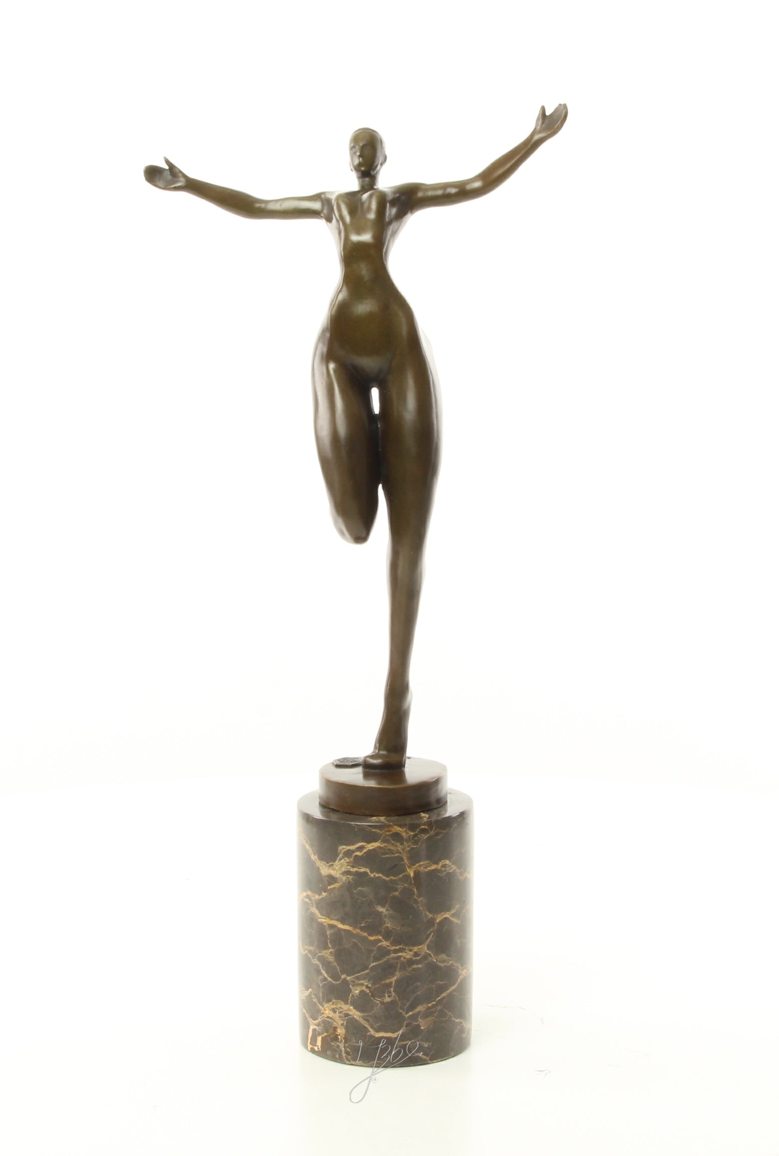 Danseres – Brons sculptuur op sokkel 42,3 cm