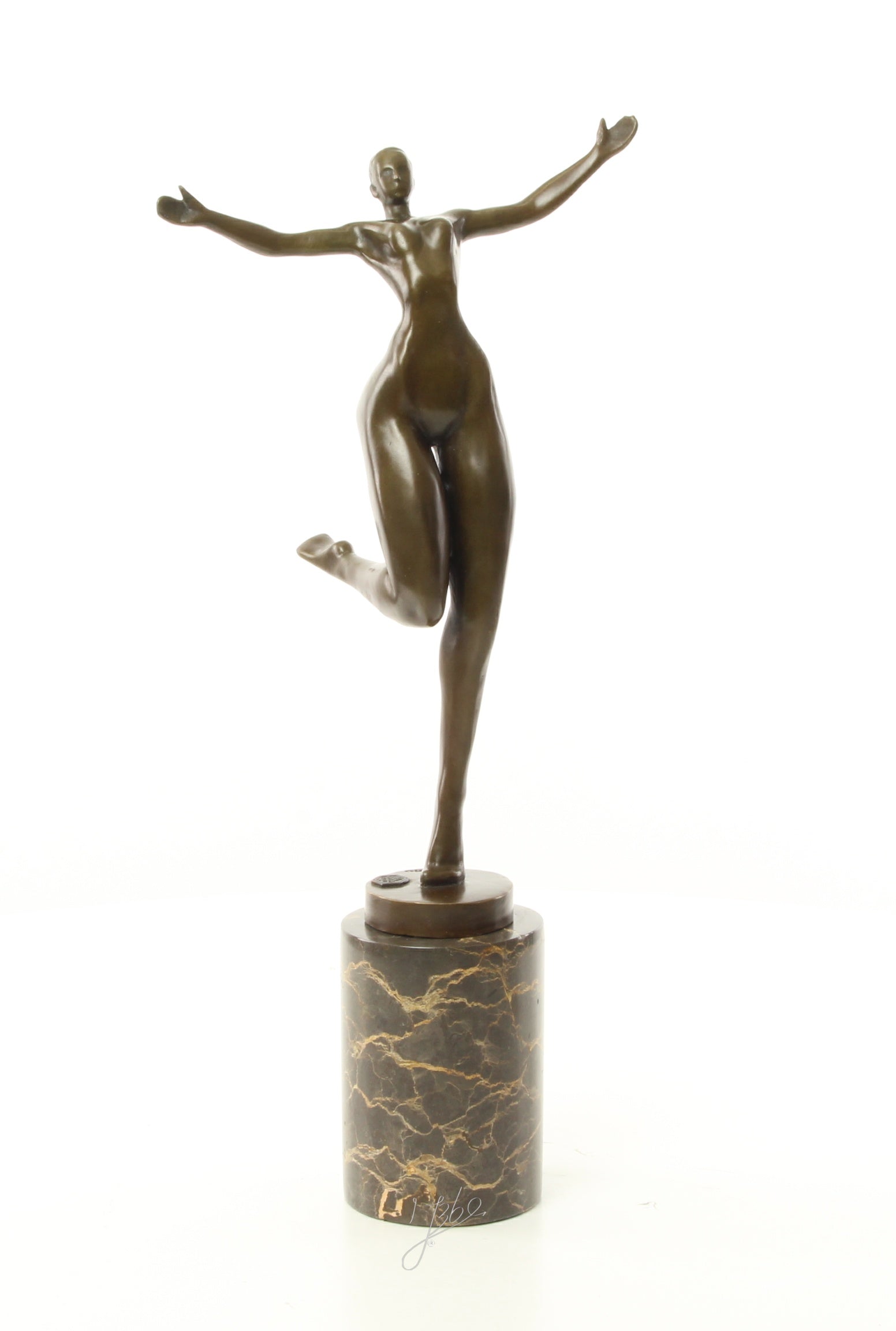 Danseres – Brons sculptuur op sokkel 42,3 cm
