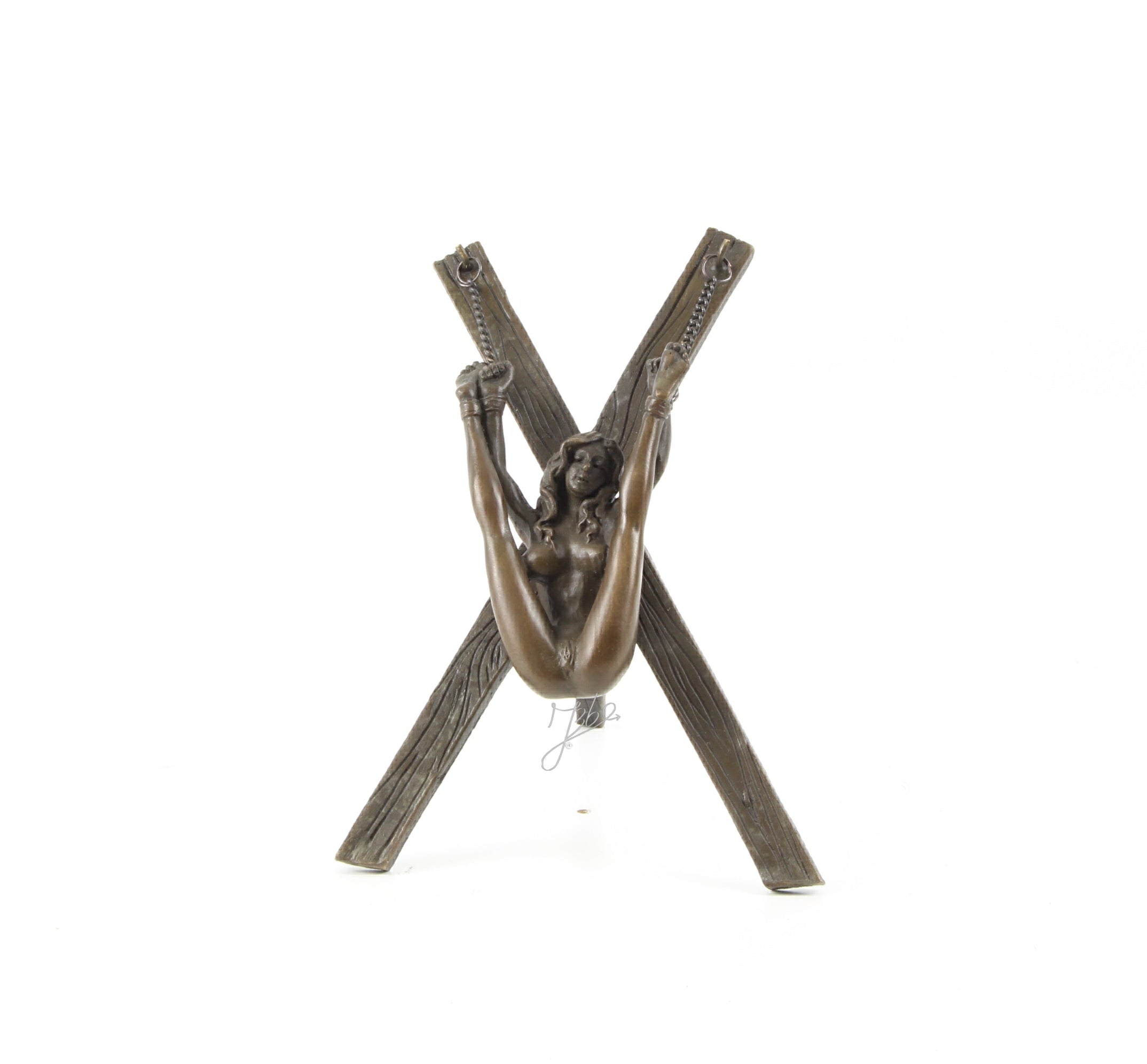 Erotische vrouw – Bronzen sculptuur – 13,7 cm