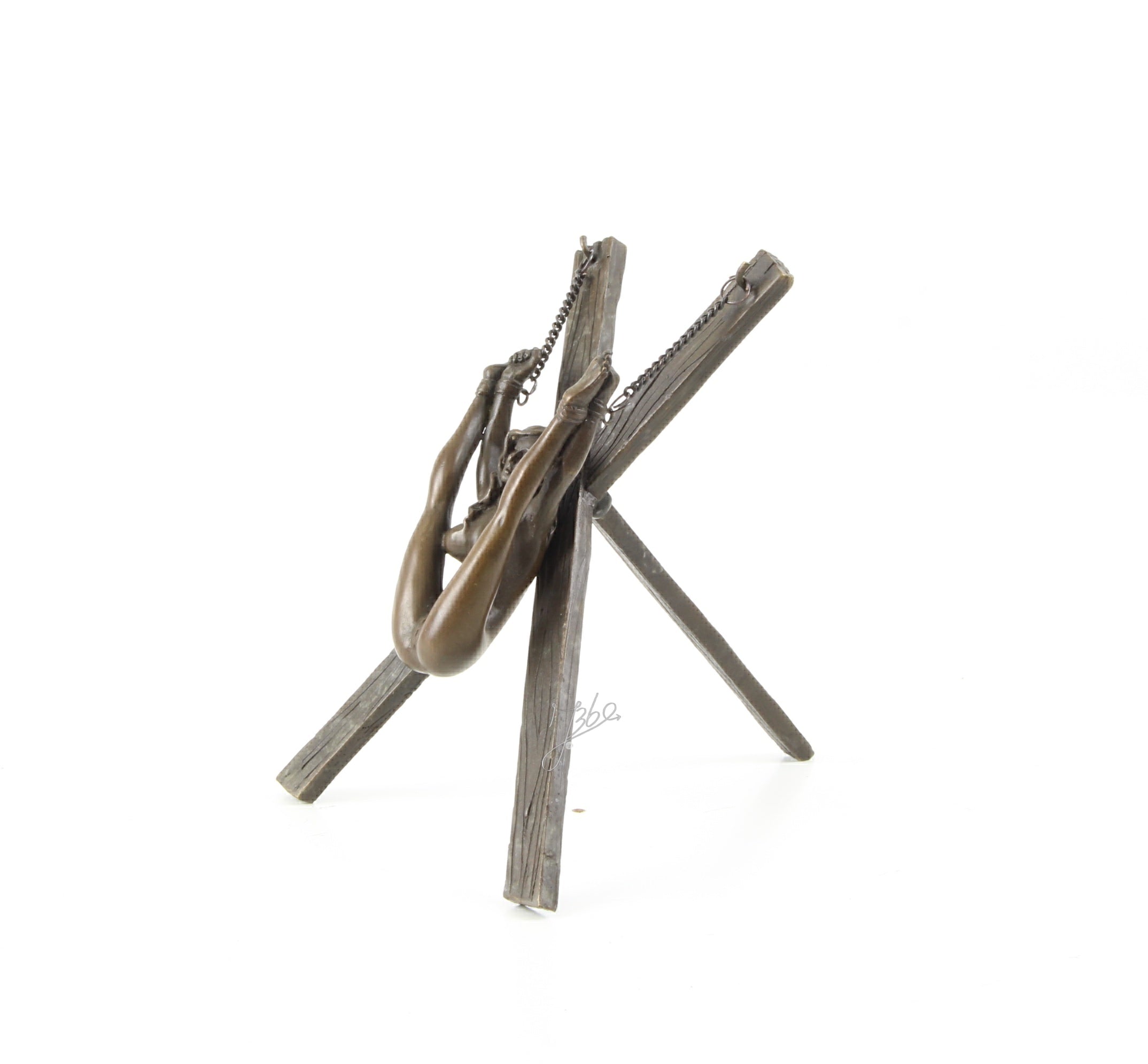 Erotische vrouw – Bronzen sculptuur – 13,7 cm