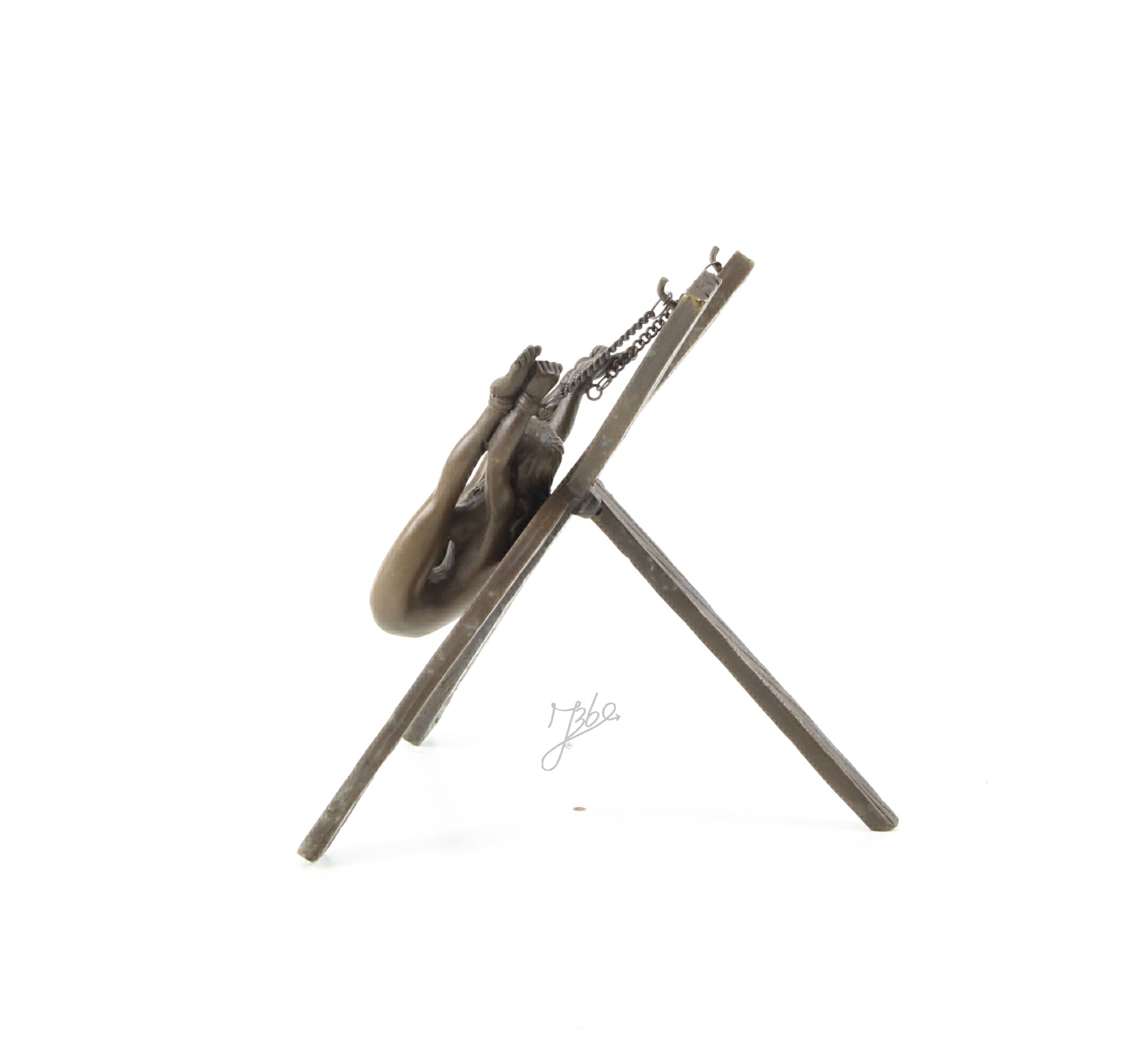 Erotische vrouw – Bronzen sculptuur – 13,7 cm