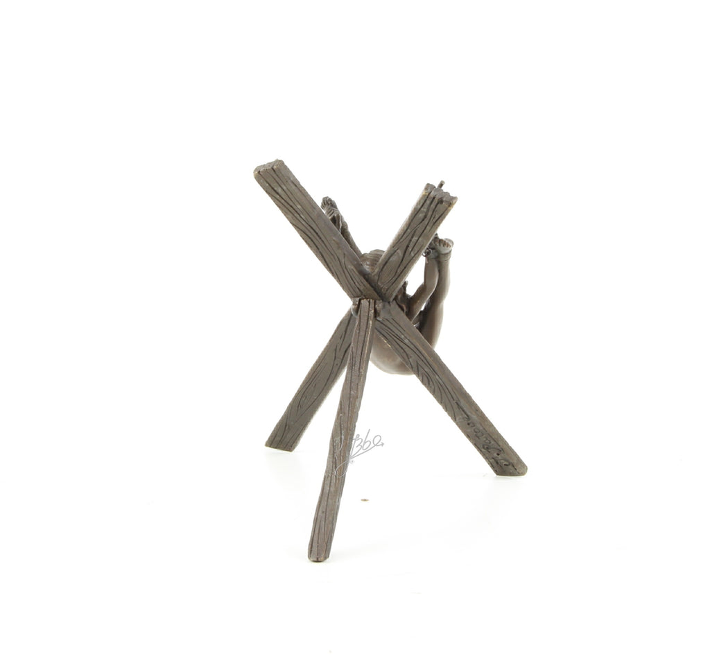 Erotische vrouw – Bronzen sculptuur – 13,7 cm