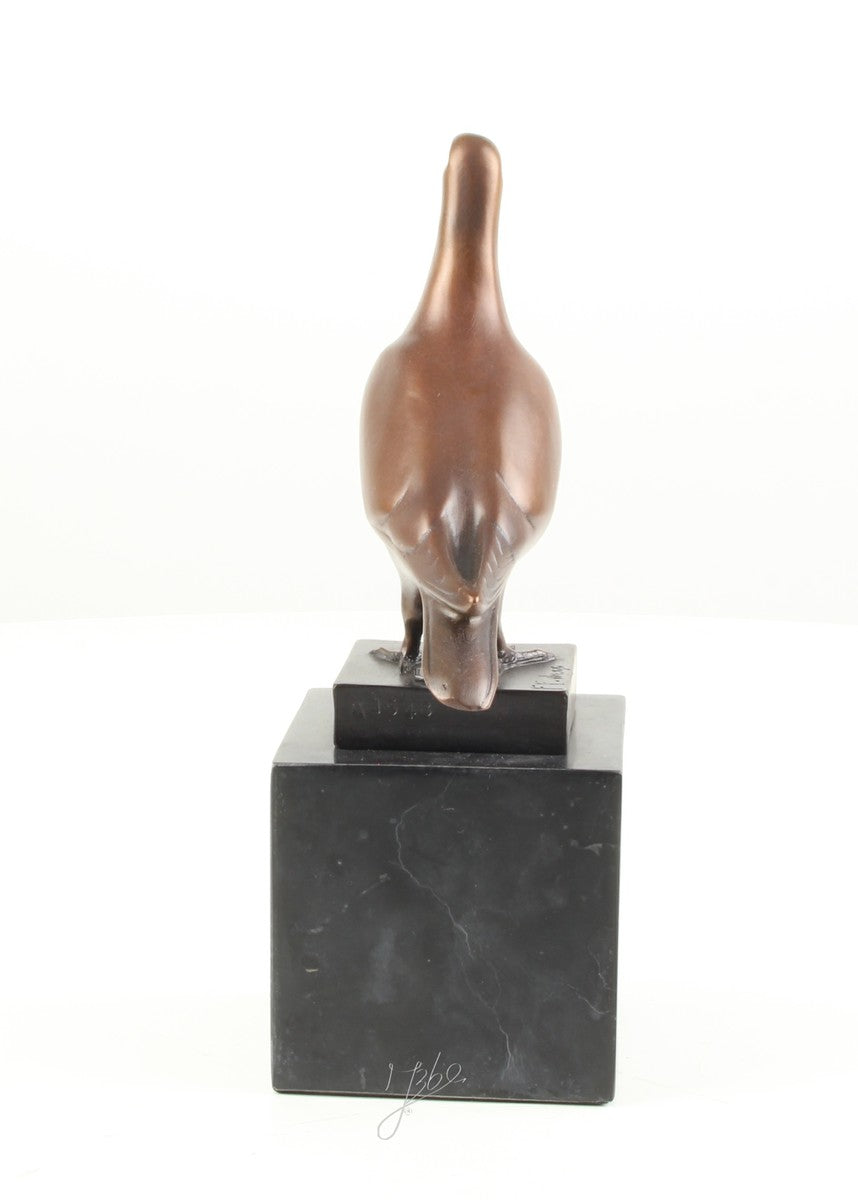 Duif – Brons sculptuur op marmeren sokkel 20 cm