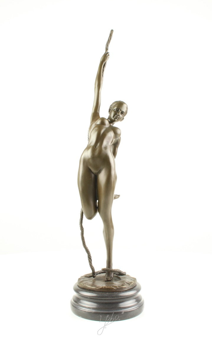 Koorddanseres – Brons sculptuur op sokkel 46,6 cm