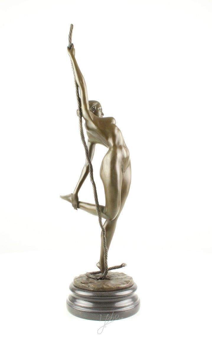 Koorddanseres – Brons sculptuur op sokkel 46,6 cm