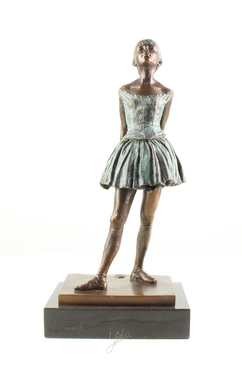 Kleine danseres – Brons sculptuur op sokkel 38,2 cm