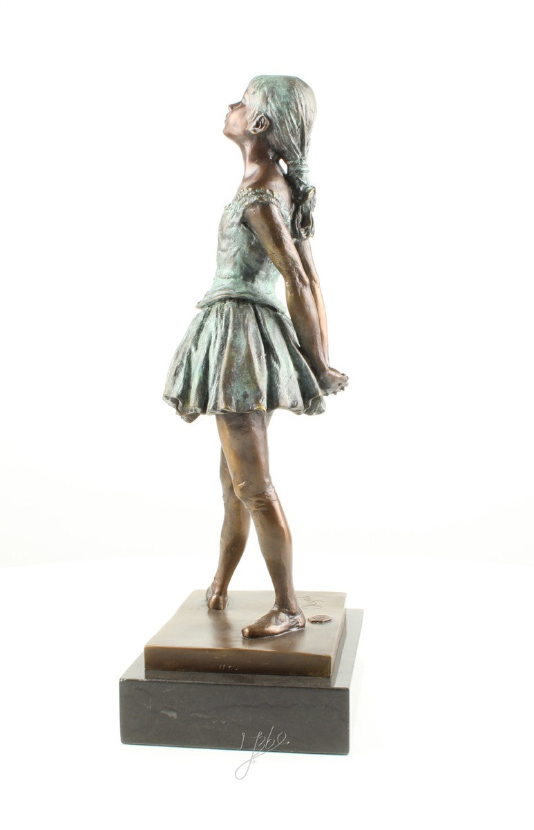 Kleine danseres – Brons sculptuur op sokkel 38,2 cm