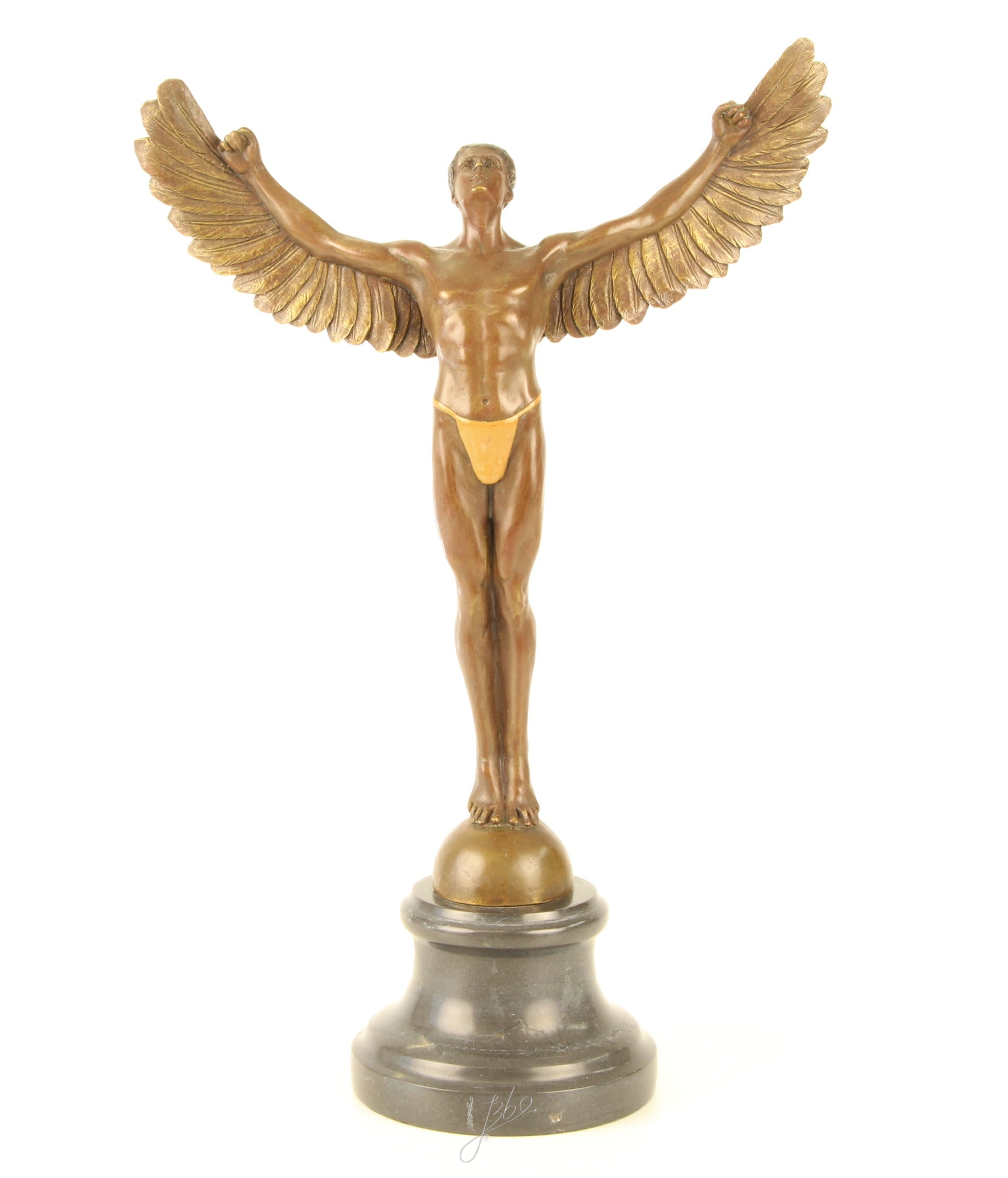 Icarus – Bronze statue on marble – 40.8 cm