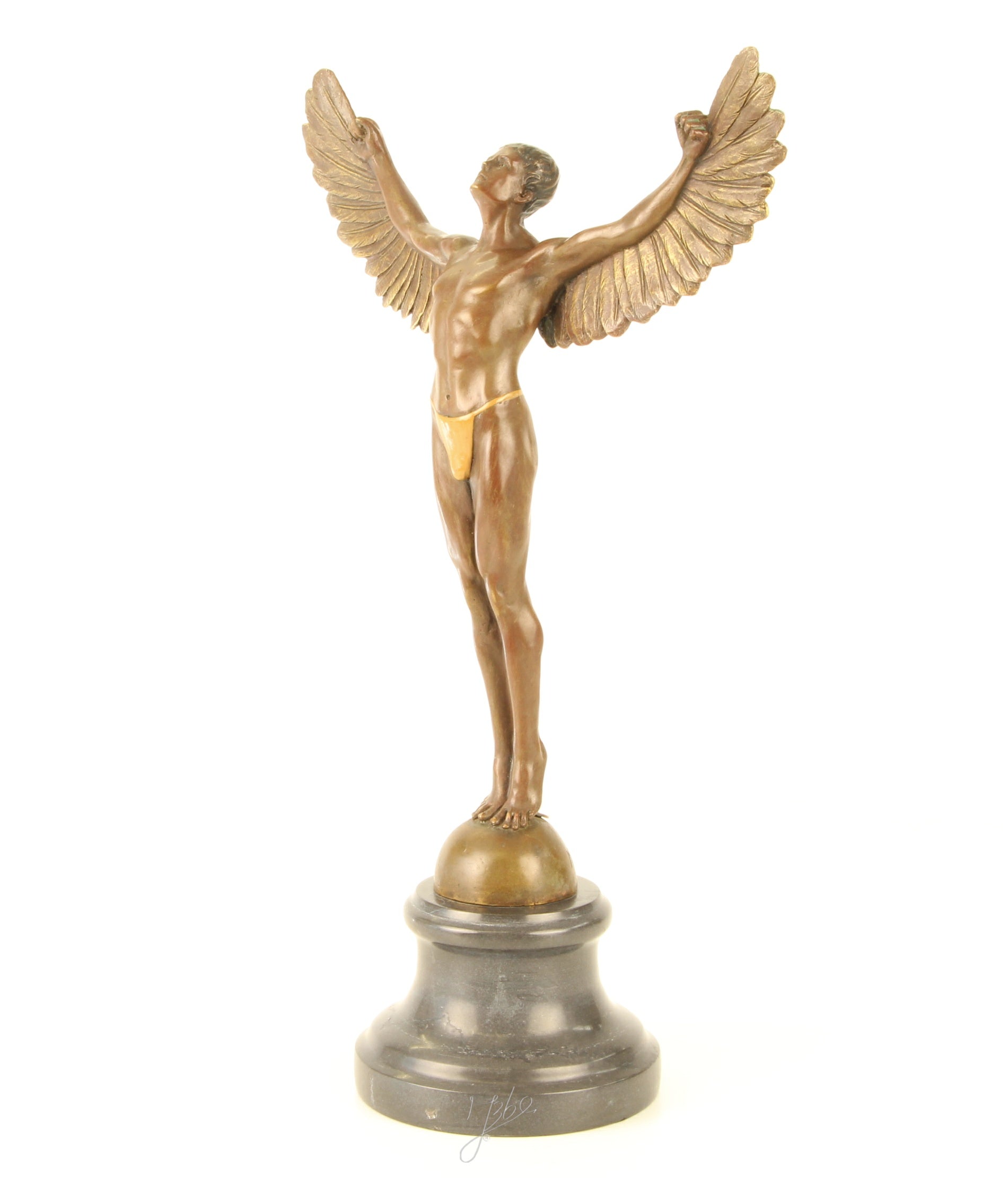 Icarus – Bronze statue on marble – 40.8 cm