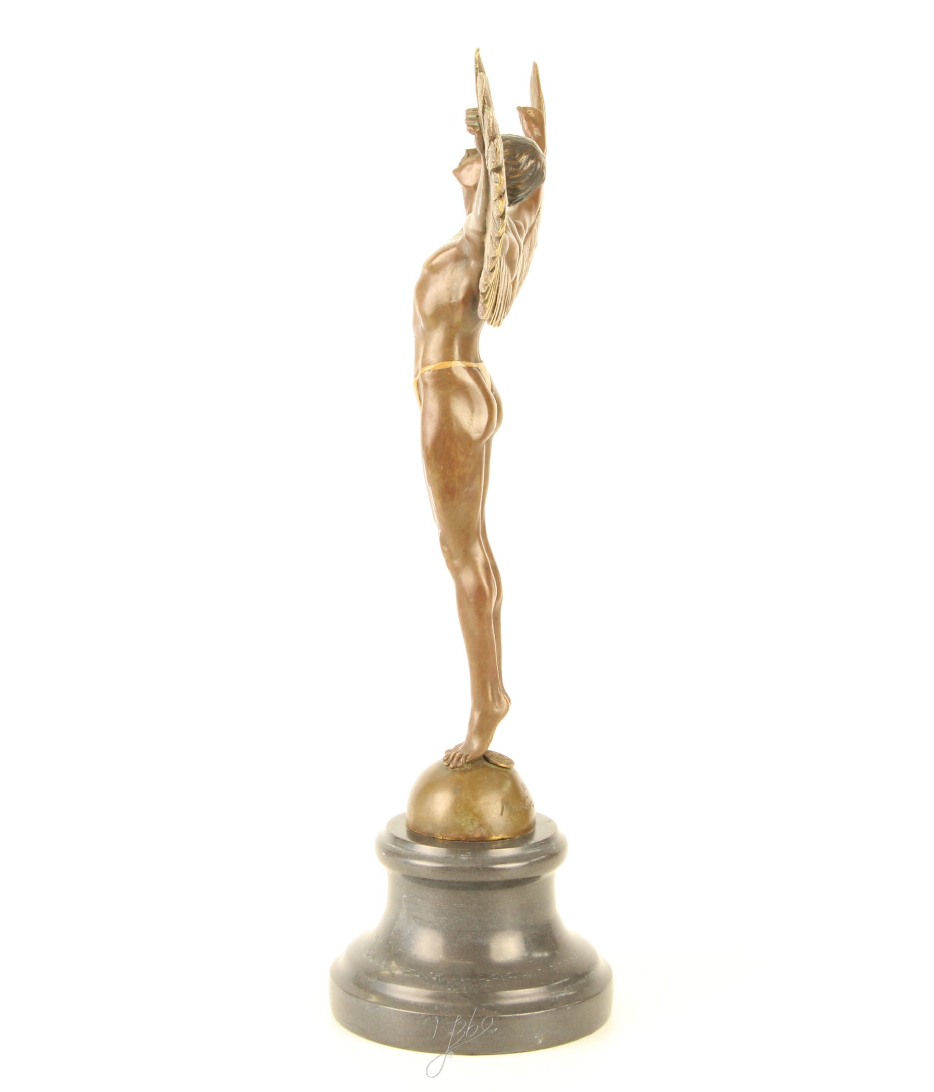 Icarus – Bronze statue on marble – 40.8 cm