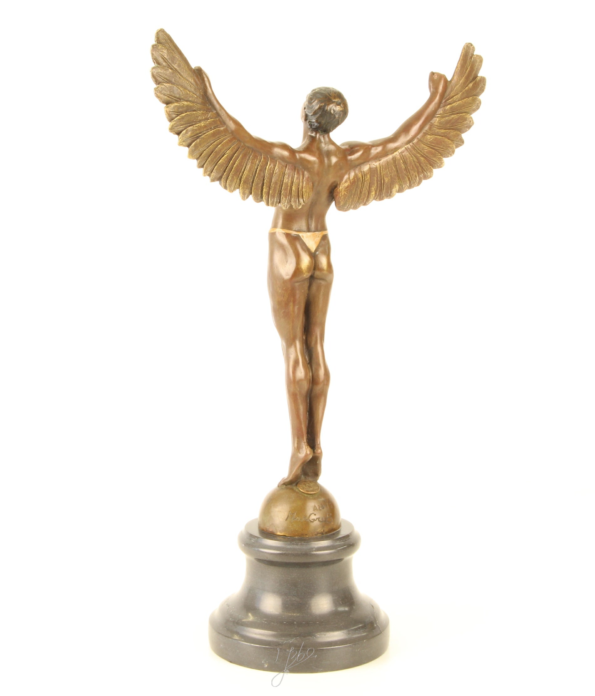 Icarus – Bronze statue on marble – 40.8 cm