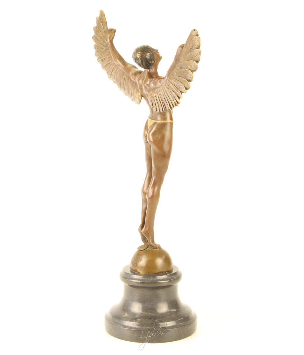 Icarus – Bronze statue on marble – 40.8 cm