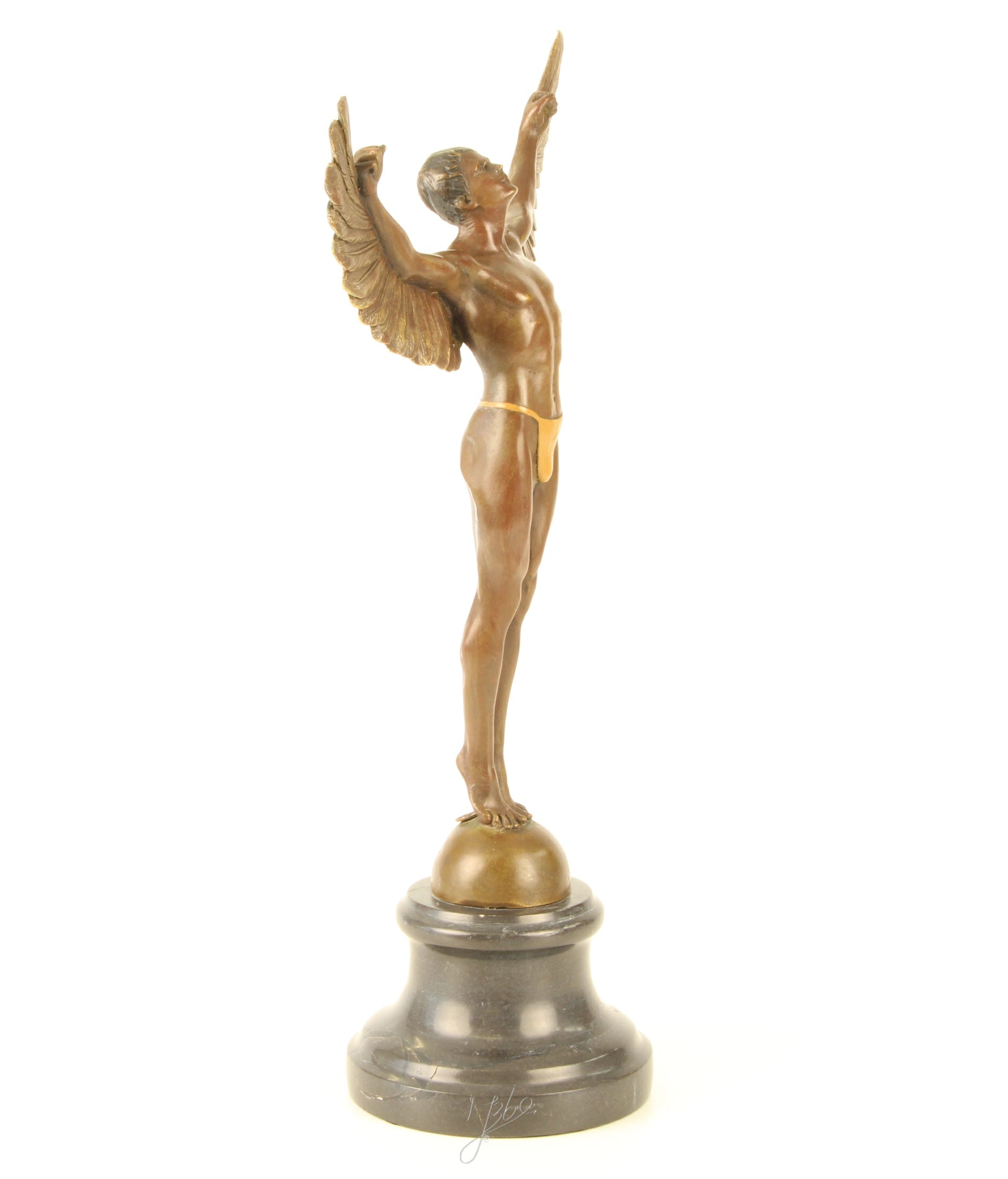 Icarus – Bronze statue on marble – 40.8 cm