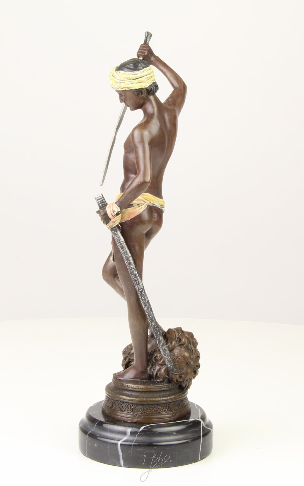 David Over Goliath - Bronze sculpture - 33 cm