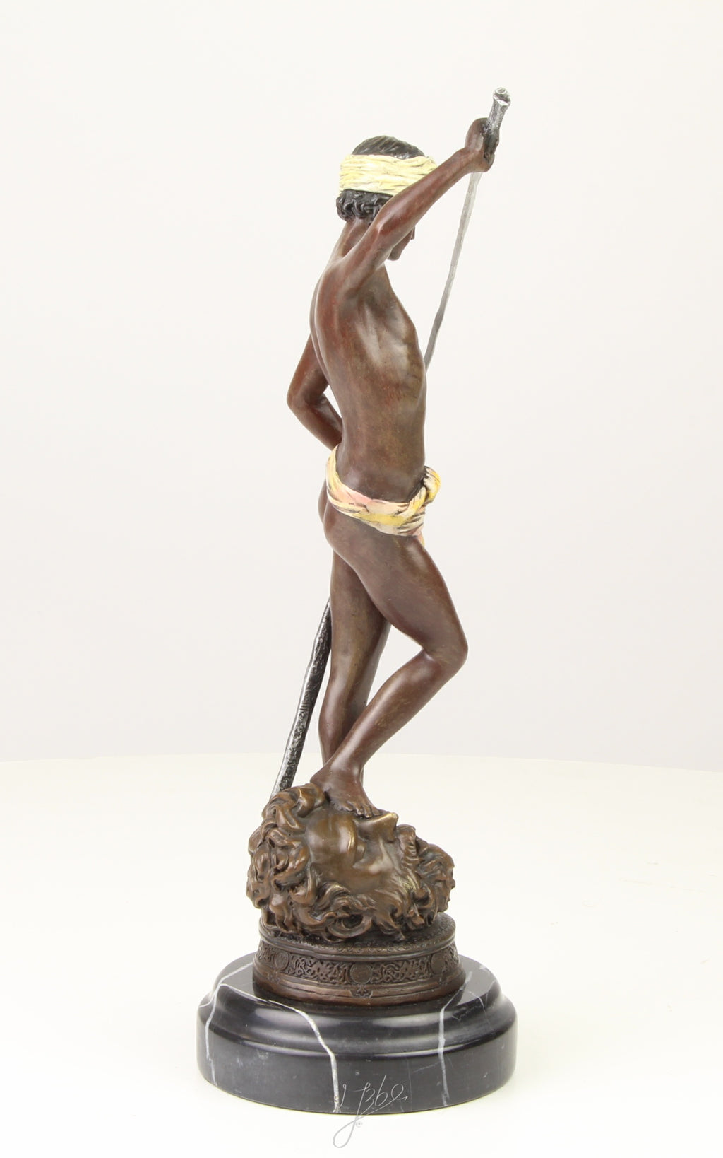 David Over Goliath - Bronze sculpture - 33 cm