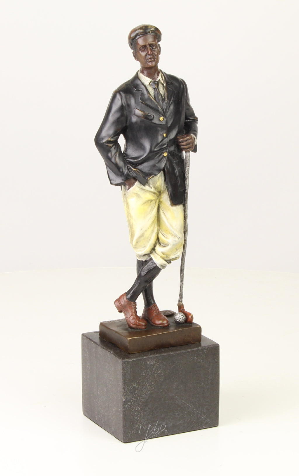 Golfer – Bronzen sculptuur – 32 cm