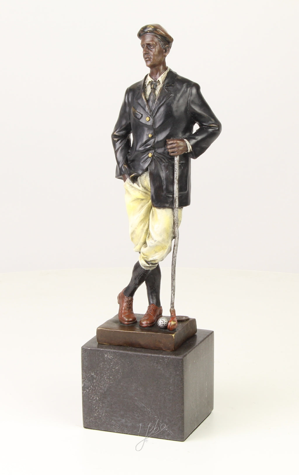 Golfer – Bronzen sculptuur – 32 cm